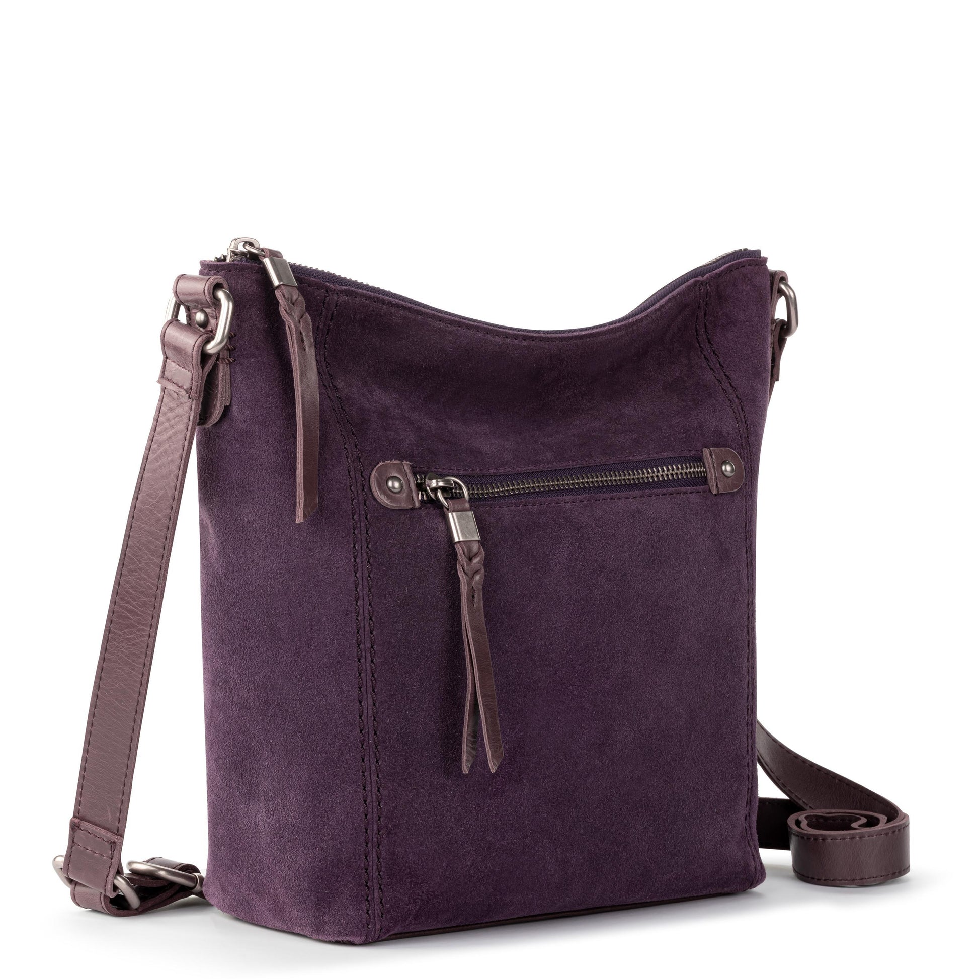 The Sak Ashland Crossbody Leather - |Aubergine Suede|