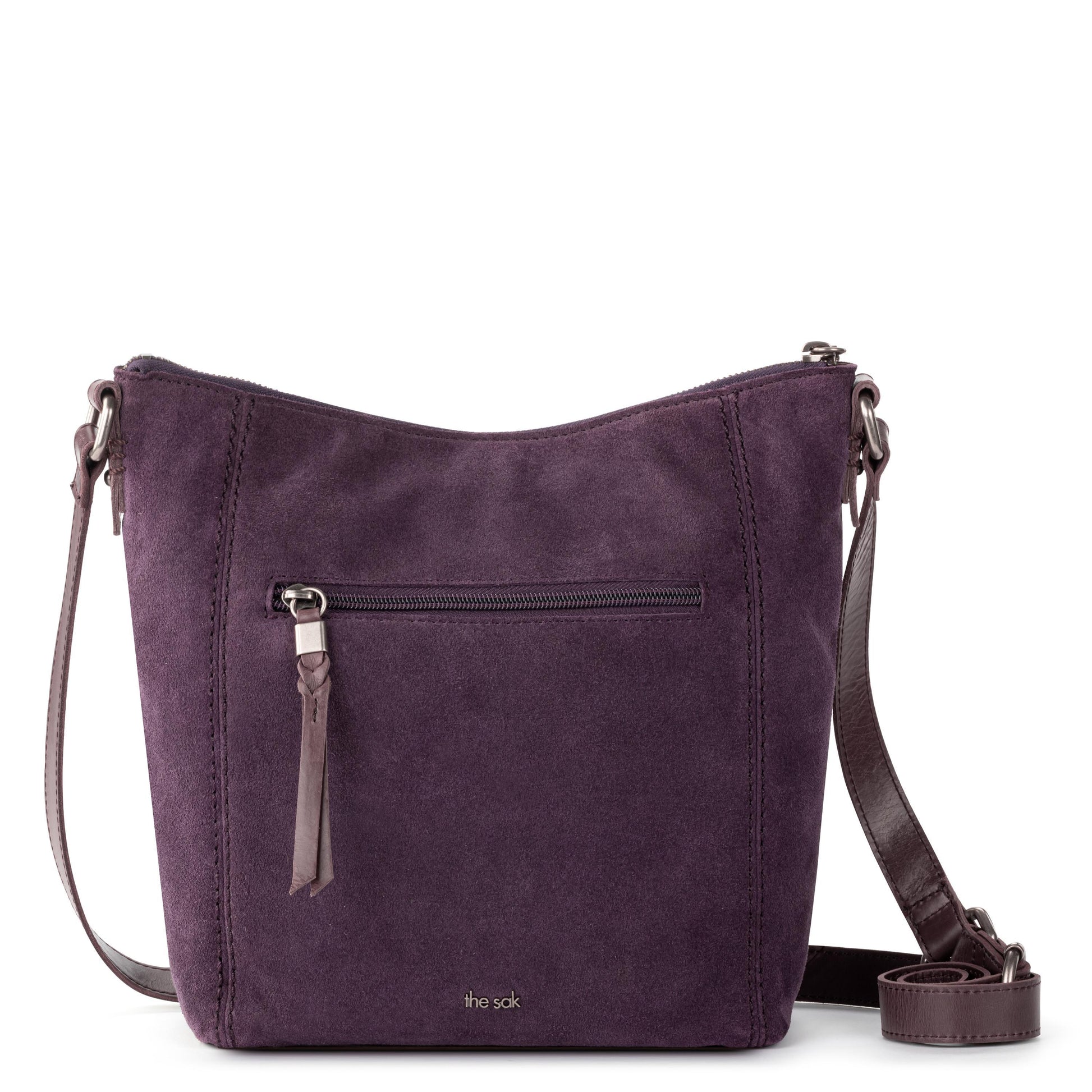 The Sak Ashland Crossbody Leather - |Aubergine Suede|