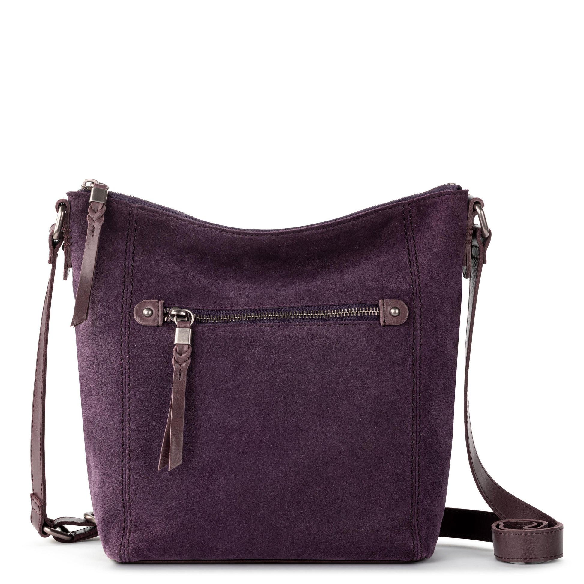 The Sak Ashland Crossbody Leather - |Aubergine Suede|