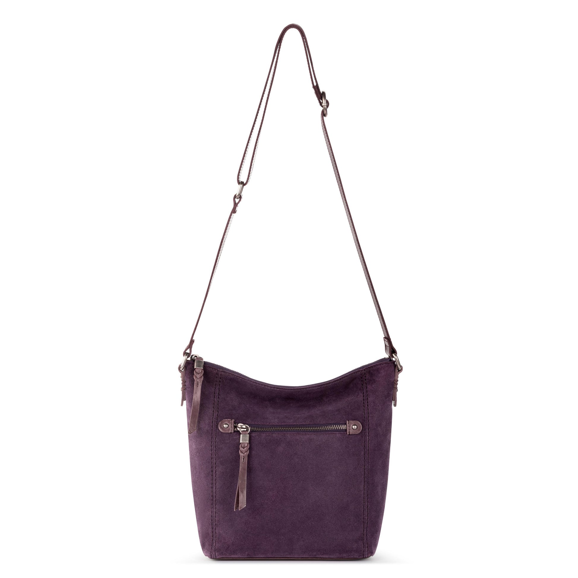 The Sak Ashland Crossbody Leather - |Aubergine Suede|