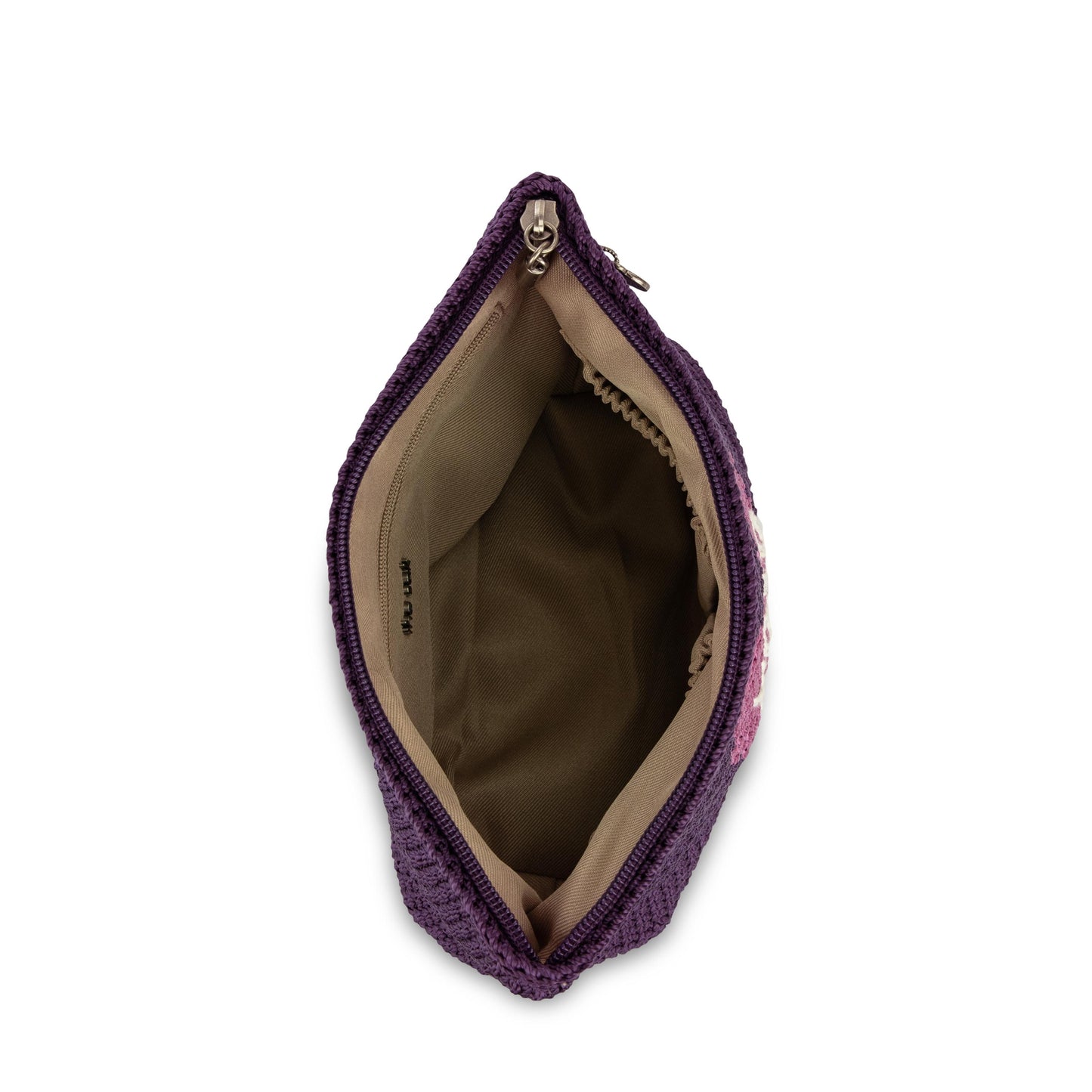 The Sak Essential Medium Pouch Crochet - |Aubergine Xo|