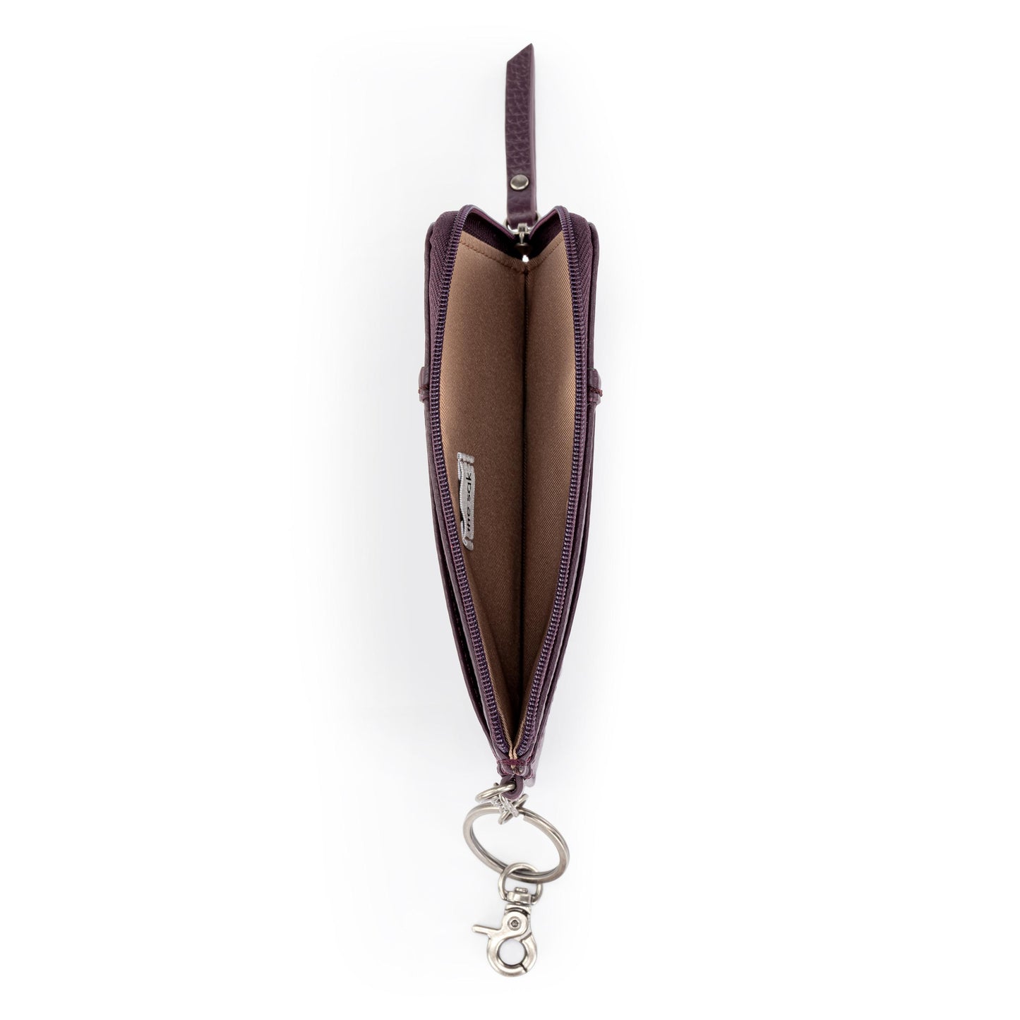 The Sak Iris Card Wallet Leather - |Aubergine|