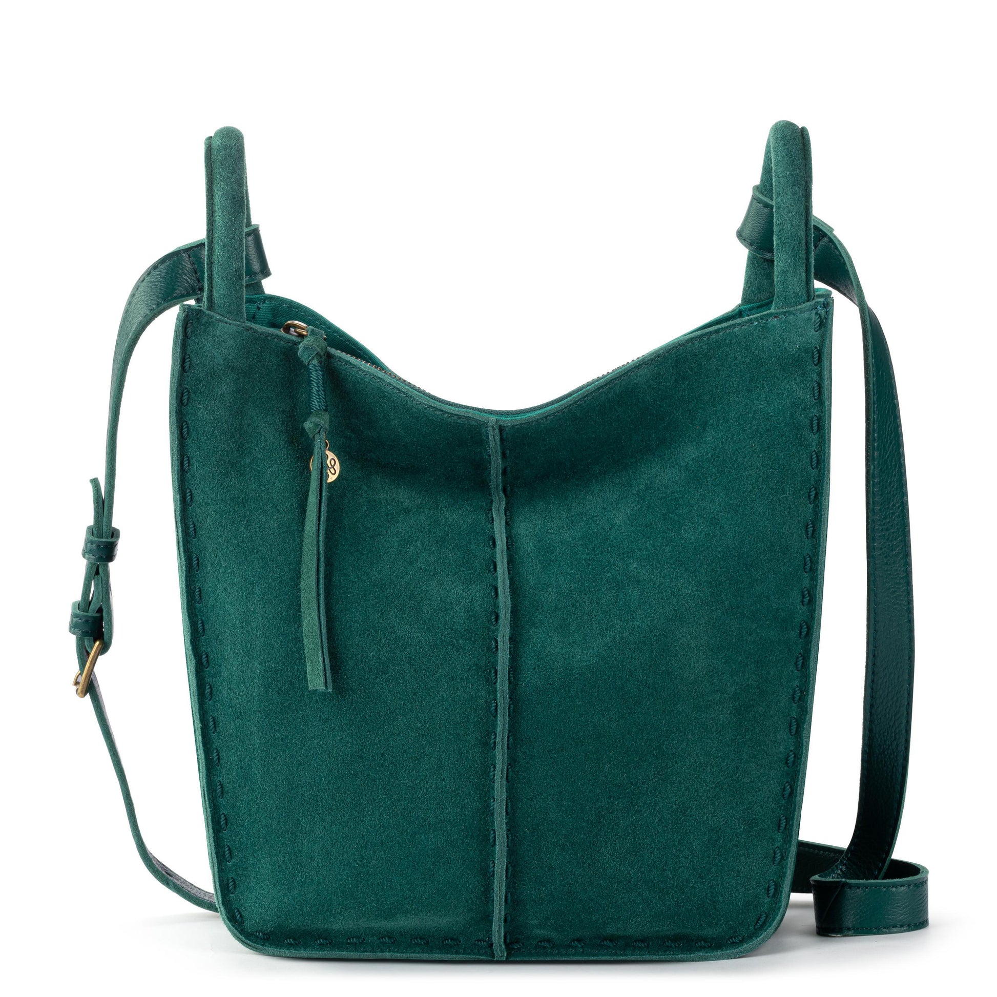 The Sak Los Feliz Slouchy Crossbody Leather - |Pine Suede|