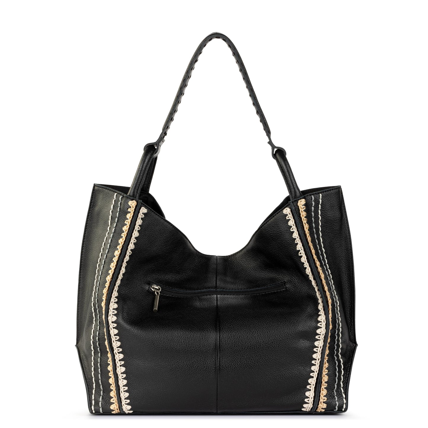 The Sak Los Feliz Slouchy Large Tote Leather - |Black Neutral Seminyak|