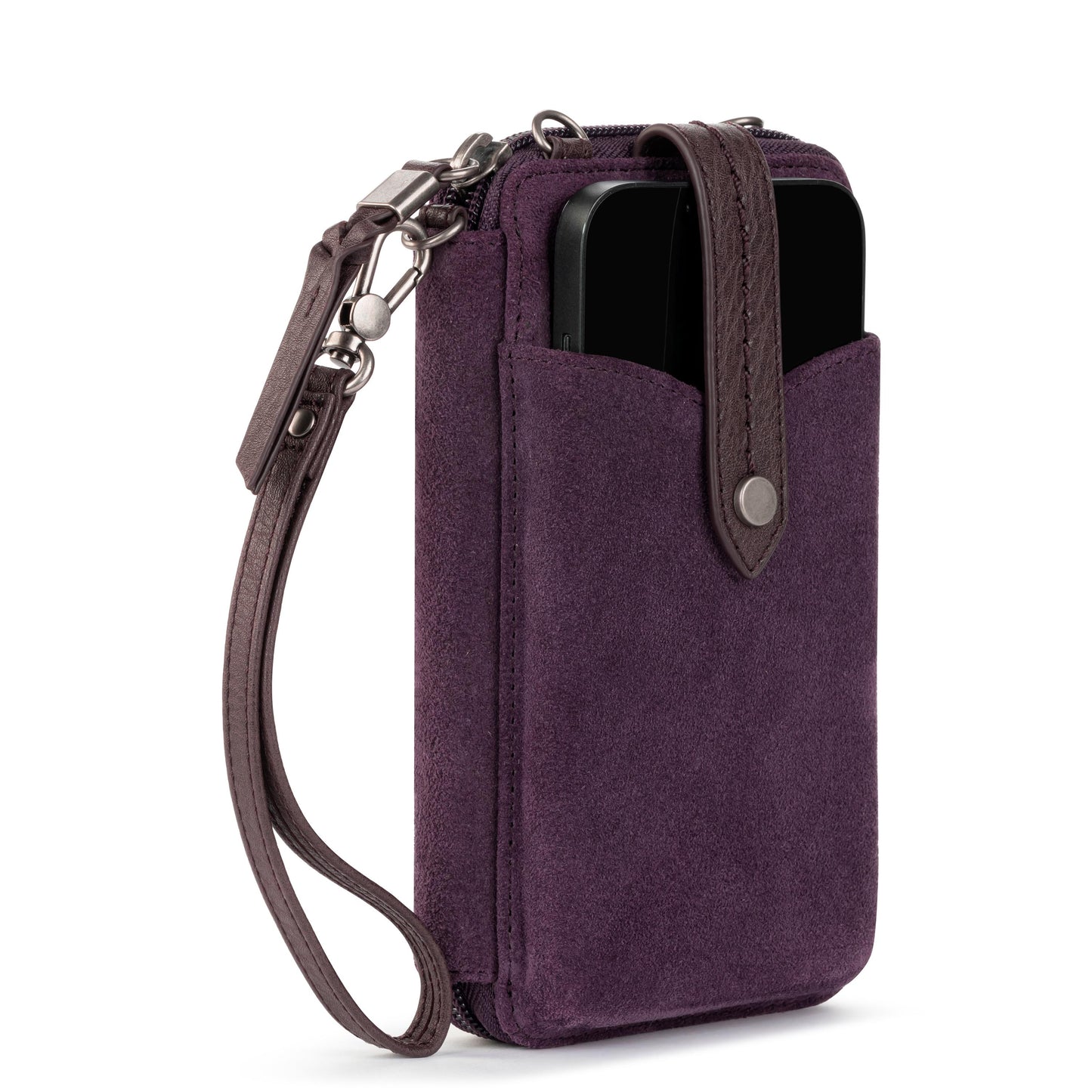 The Sak Silverlake Smartphone Crossbody Leather - |Aubergine Suede|