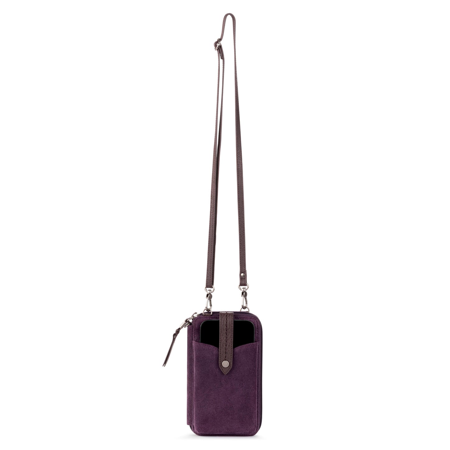 The Sak Silverlake Smartphone Crossbody Leather - |Aubergine Suede|