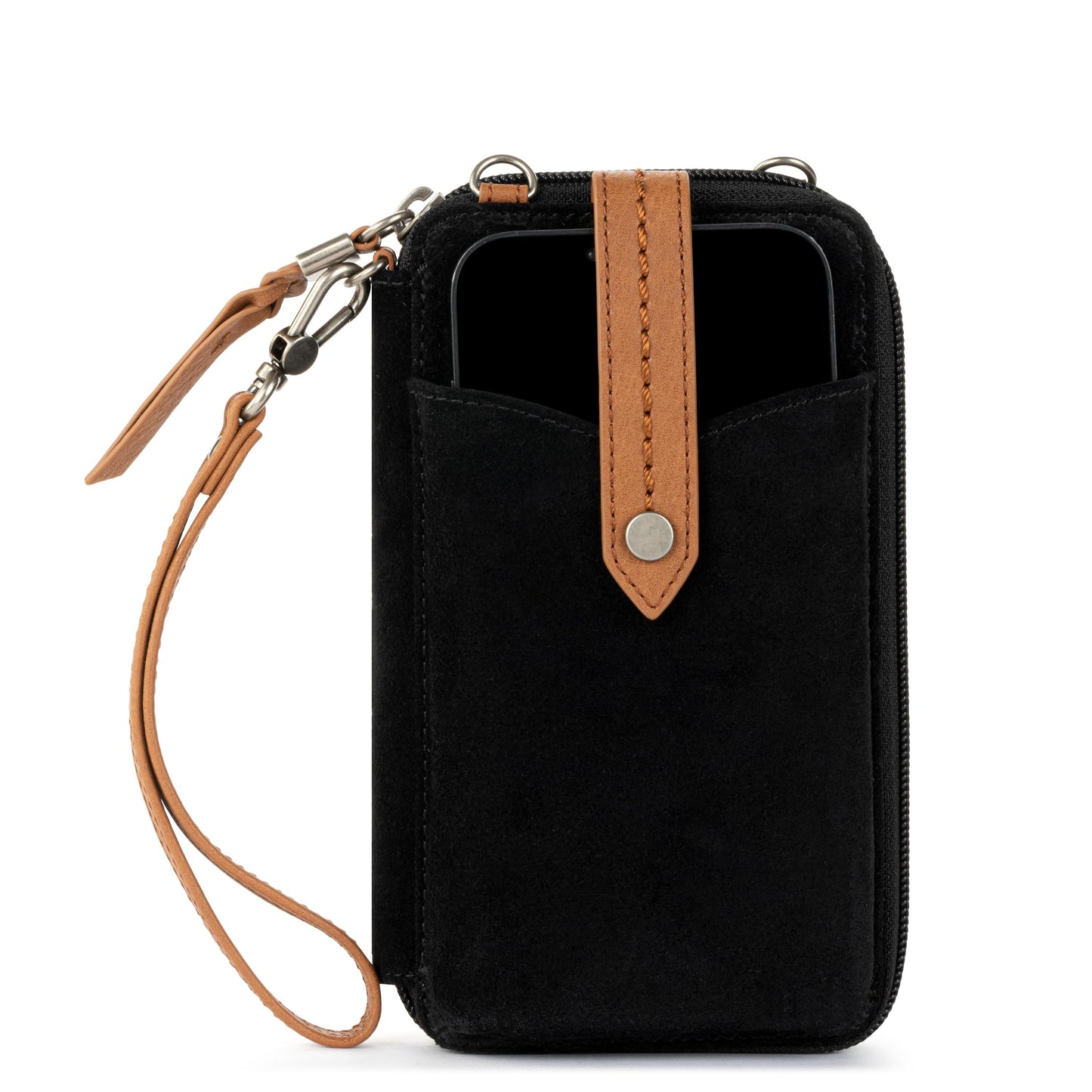 The Sak Silverlake Smartphone Crossbody Leather - |Black Suede|