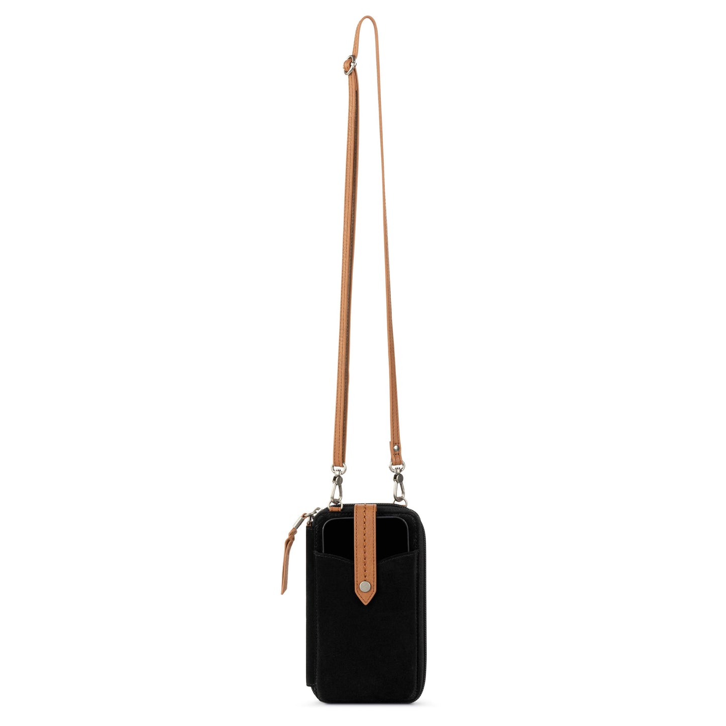 The Sak Silverlake Smartphone Crossbody Leather - |Black Suede|