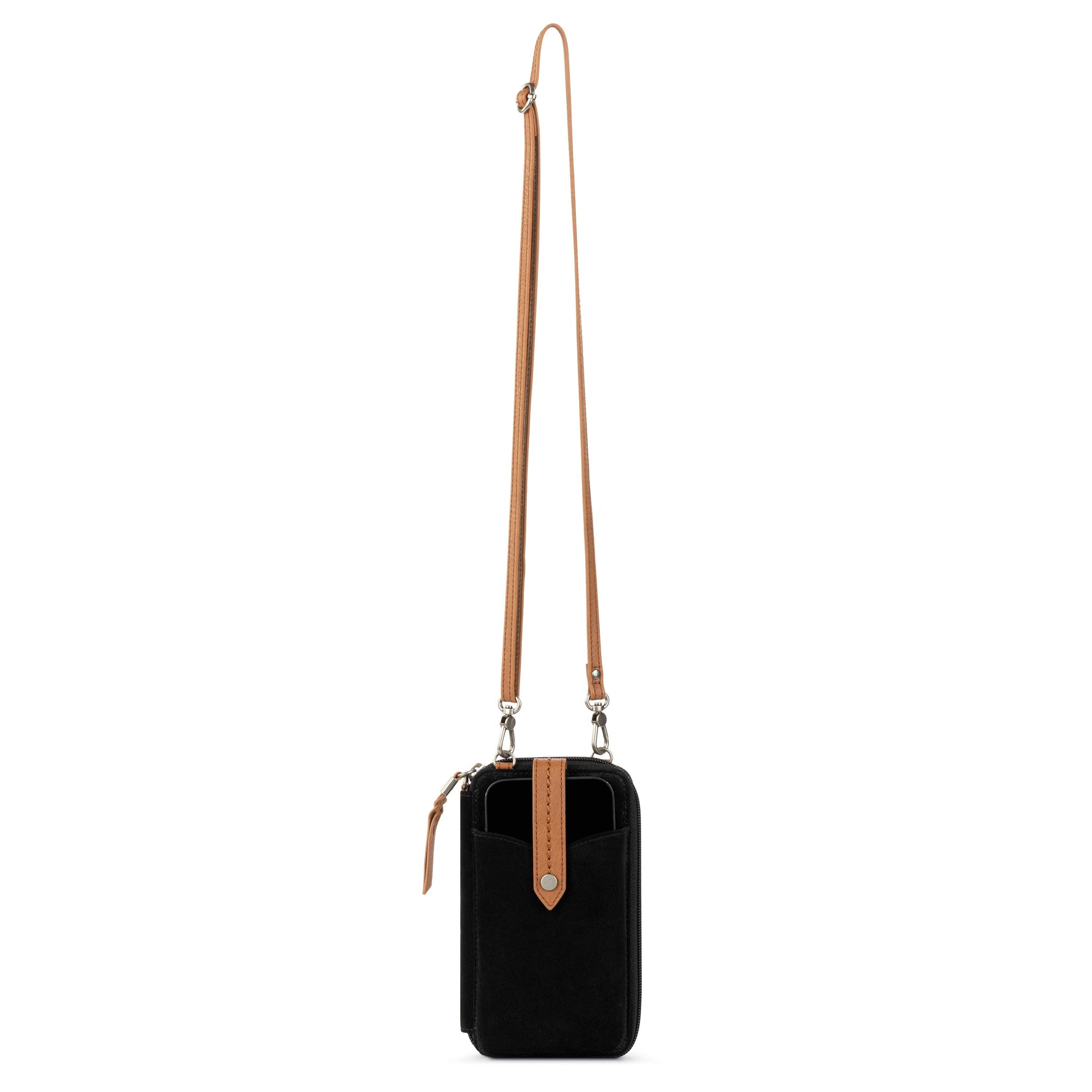The Sak Silverlake Smartphone Crossbody Leather - |Black Suede|