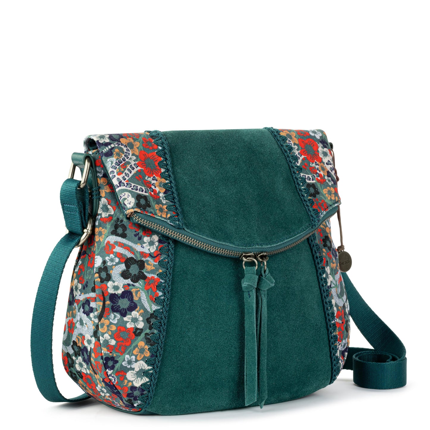 The Sak Silverlake Crossbody Leather - |Emerald Mojave Garden|
