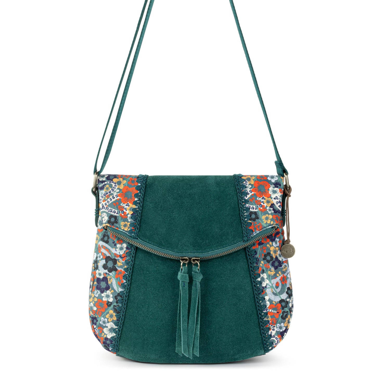 The Sak Silverlake Crossbody Leather - |Emerald Mojave Garden|