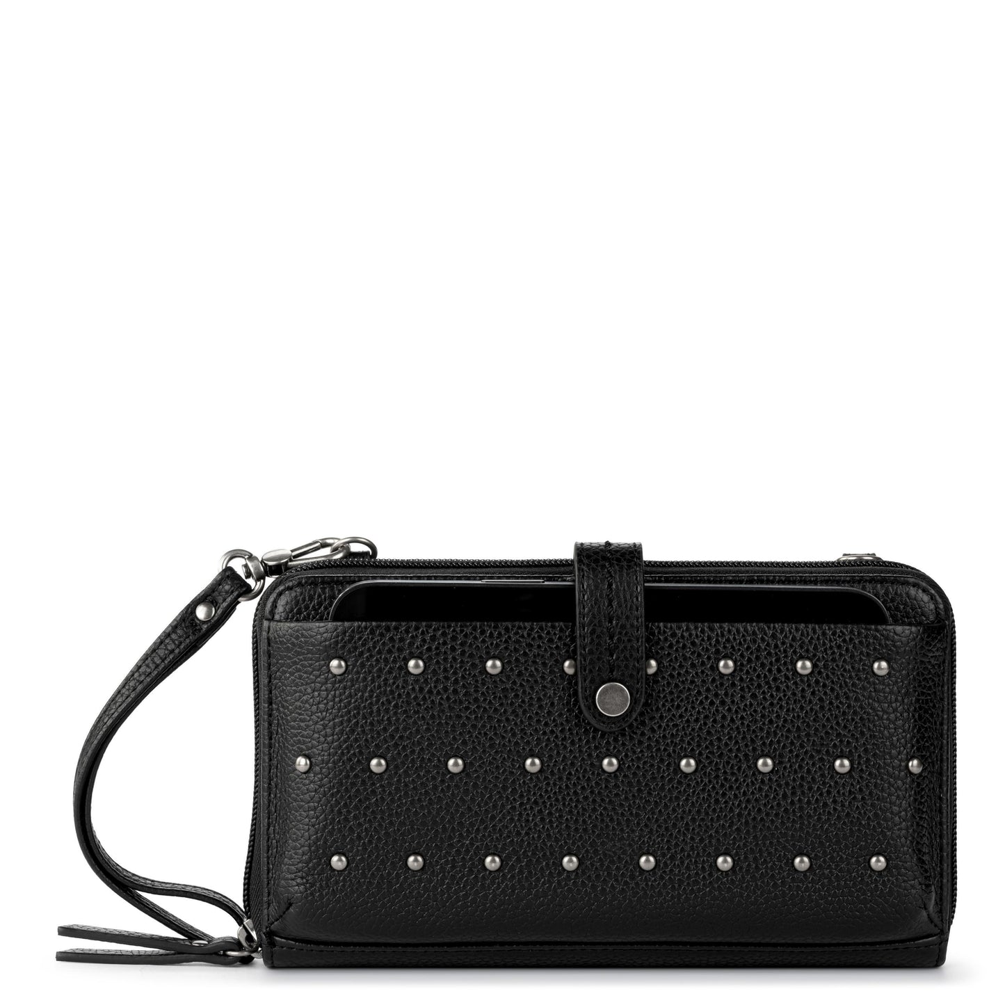 The Sak Iris Large Smartphone Crossbody Leather - |Black Stud|