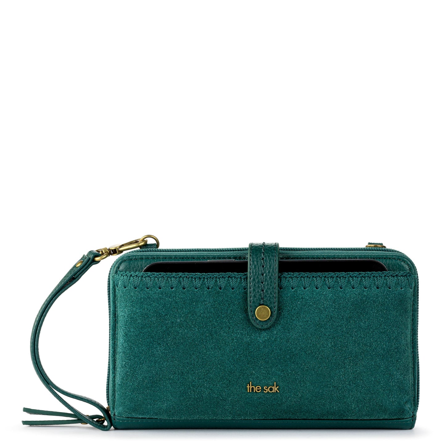 The Sak Iris Large Smartphone Crossbody Leather - |Pine Suede|
