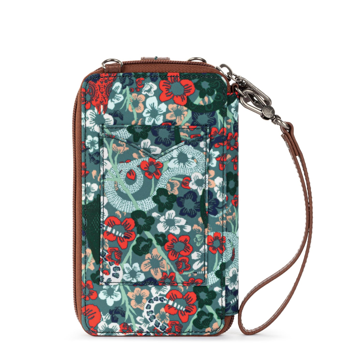 Sakroots Salinas Smartphone Crossbody EcoTwill - |Emerald Mojave Garden|