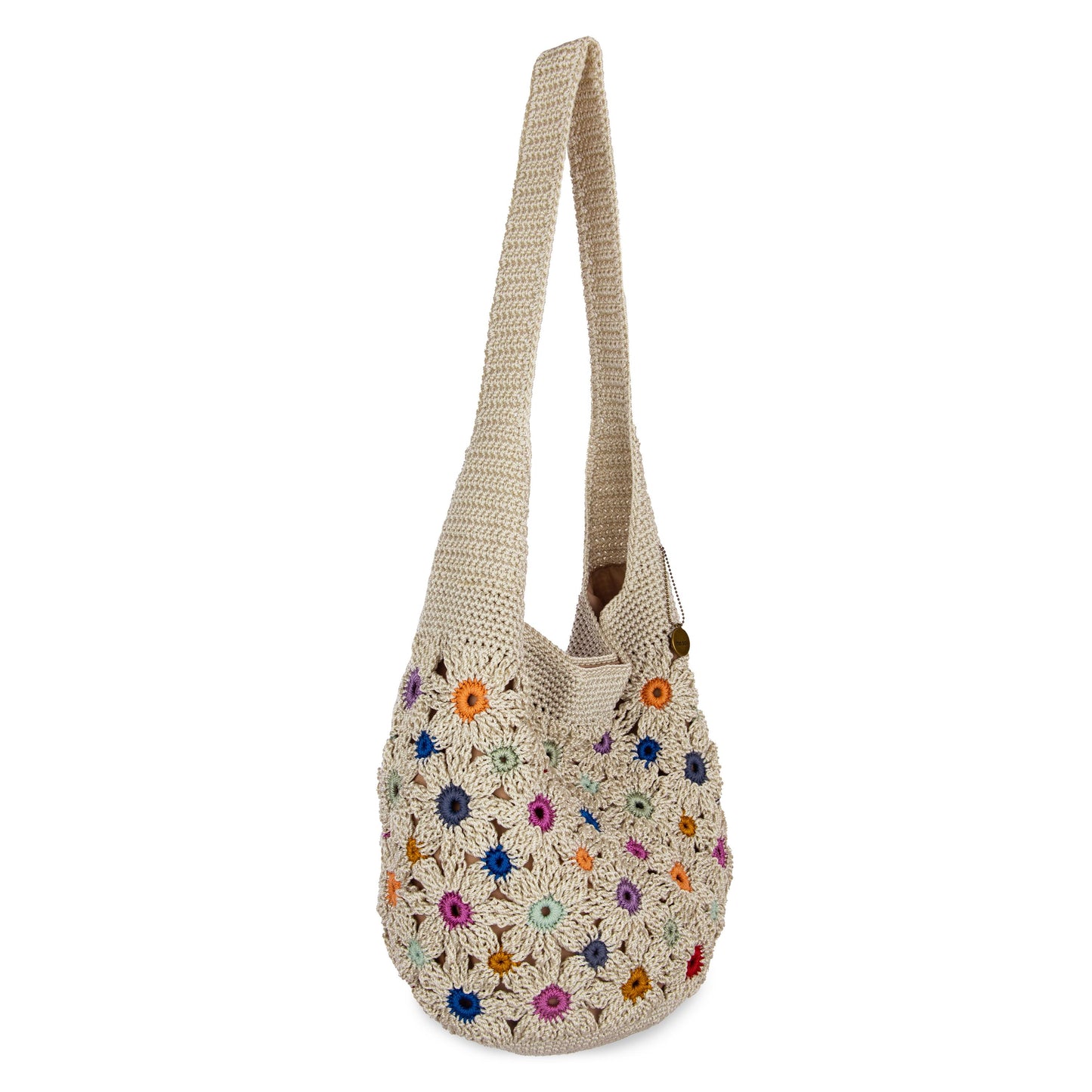 The Sak 120 Hobo Crochet - |Natural Multi Flower|