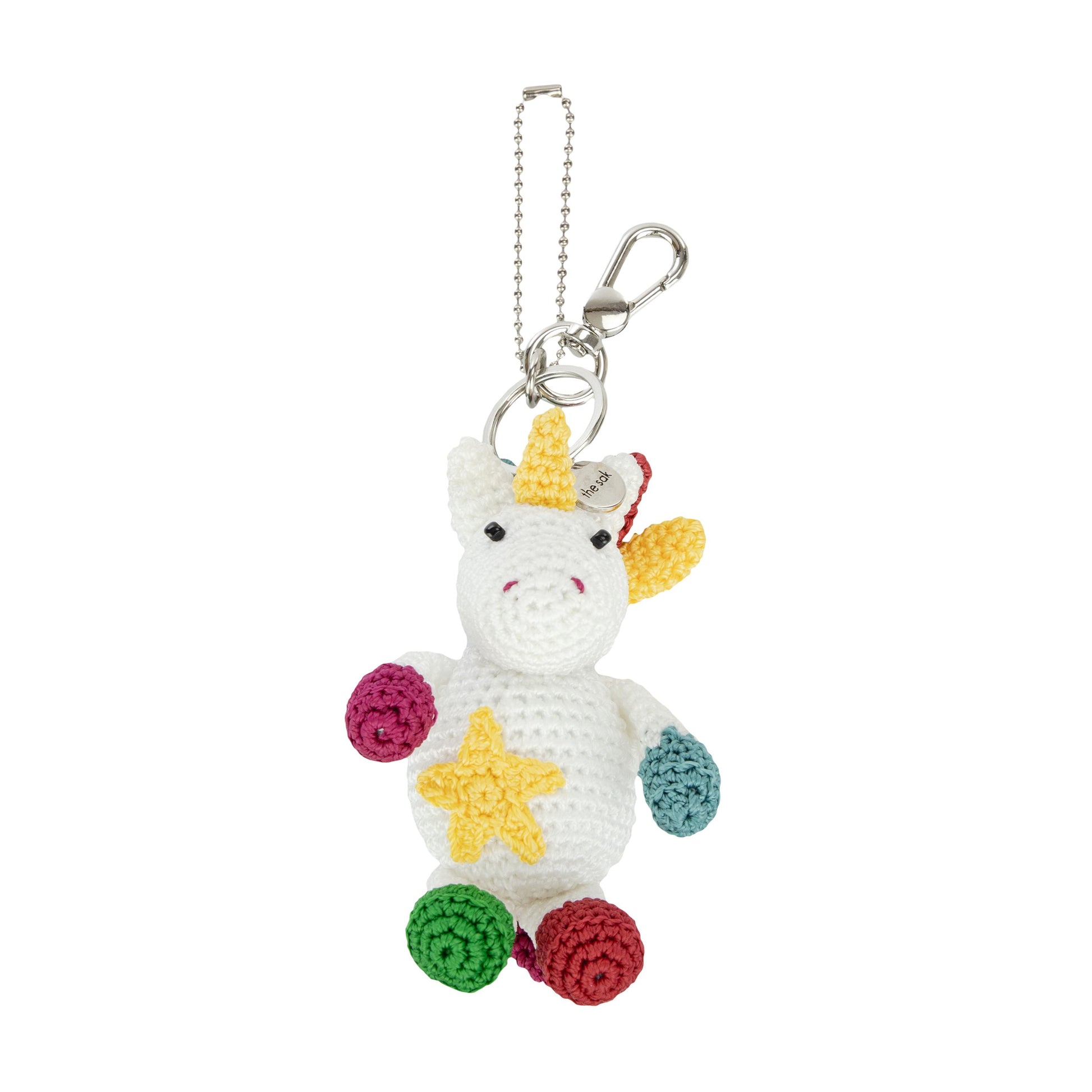 The Sak Yarnicharmz Rainbow Dangle Crochet - |Unicorn|