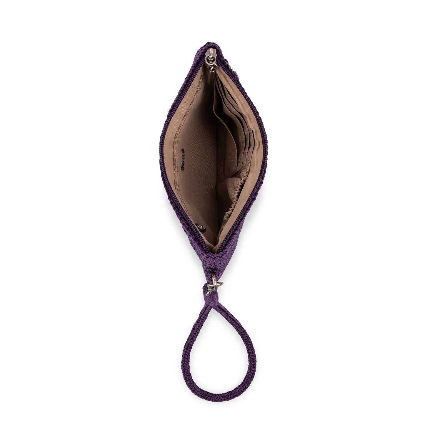 The Sak Vita Wristlet Crochet - |Aubergine Xo|