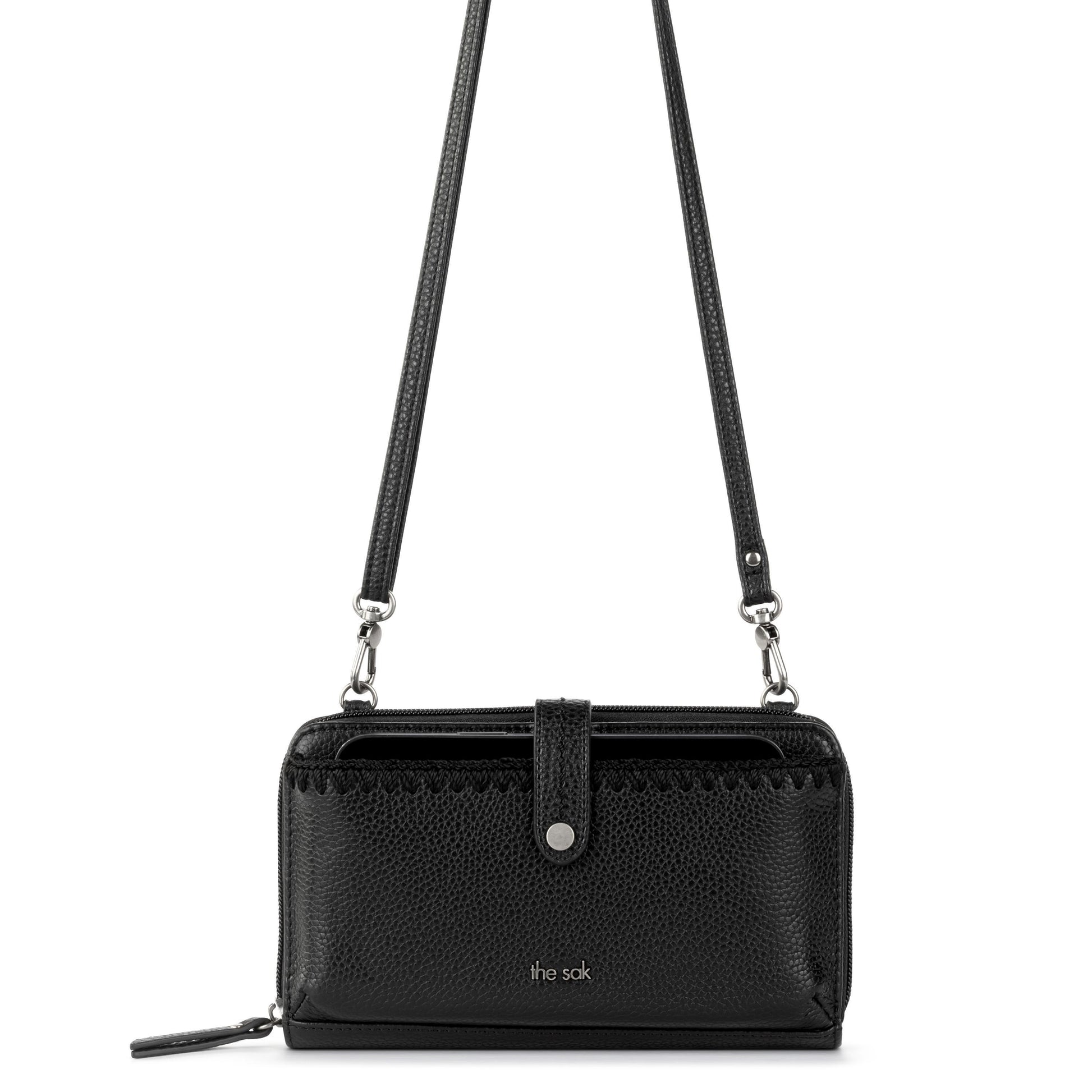 The Sak Iris Large Smartphone Crossbody Leather - |Black|