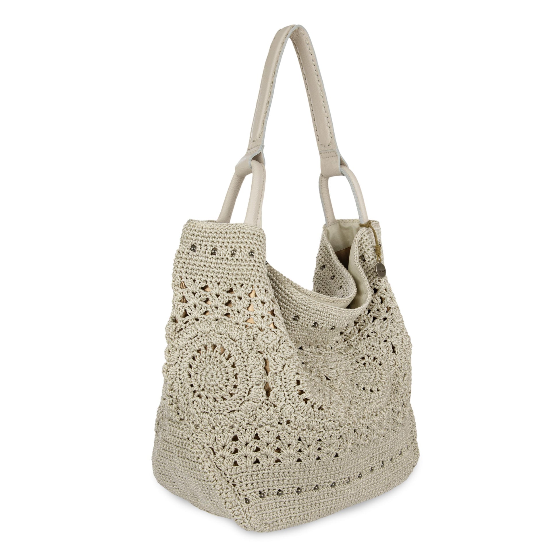 The Sak Los Feliz Slouchy Large Tote Crochet - |Natural Medallion|