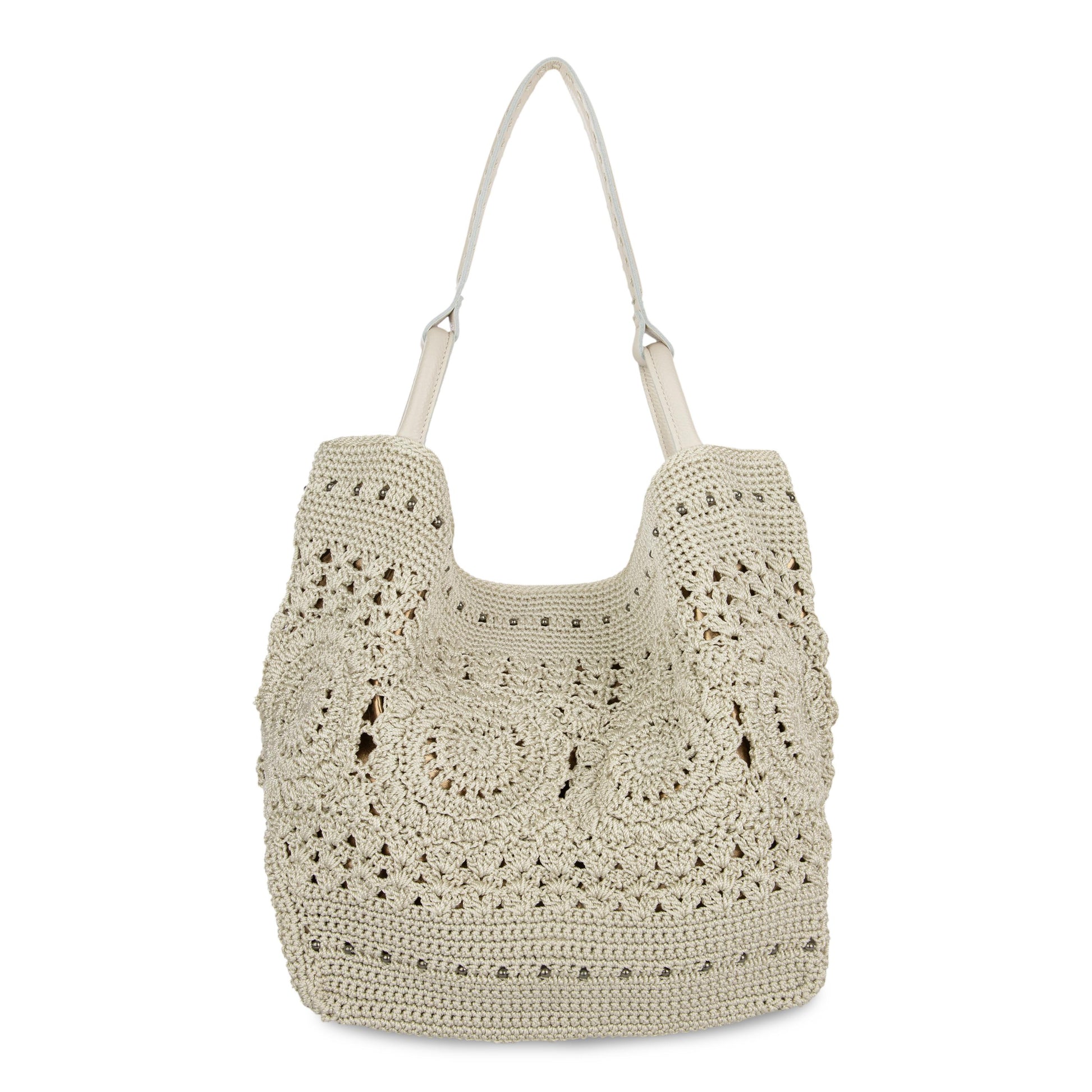 The Sak Los Feliz Slouchy Large Tote Crochet - |Natural Medallion|