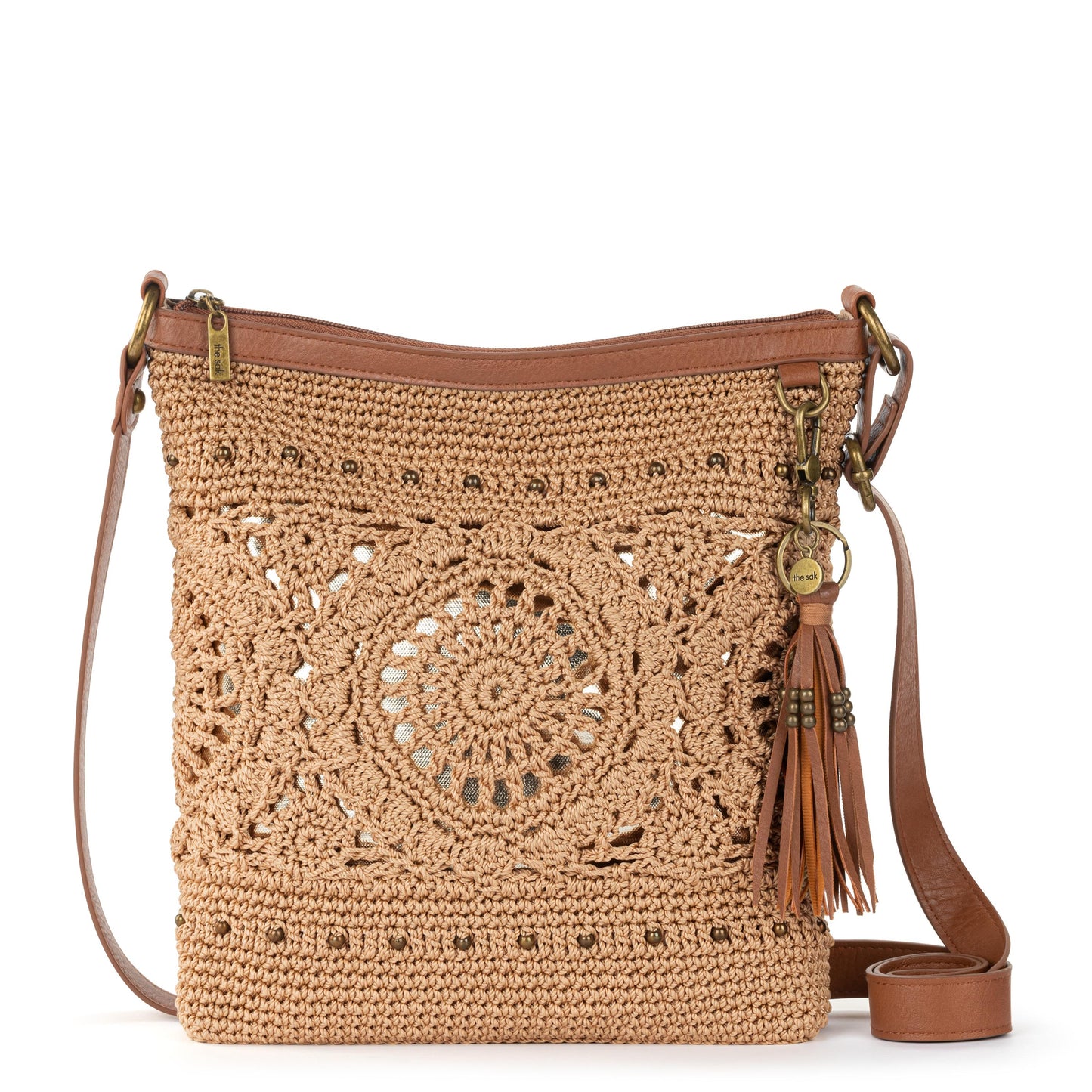 The Sak Lucia Crochet Crossbody -|Bamboo Medallion|