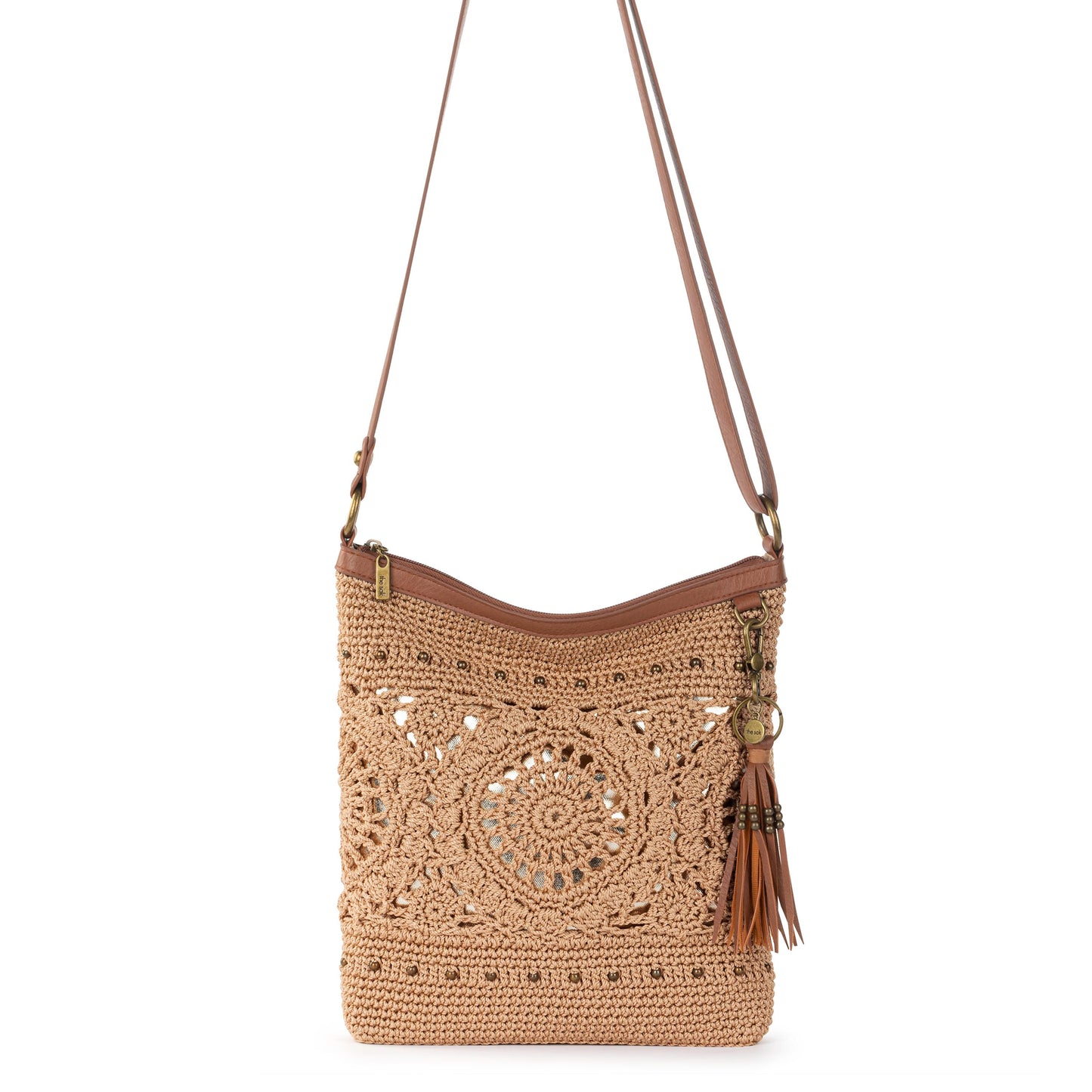 The Sak Lucia Crochet Crossbody -|Bamboo Medallion|