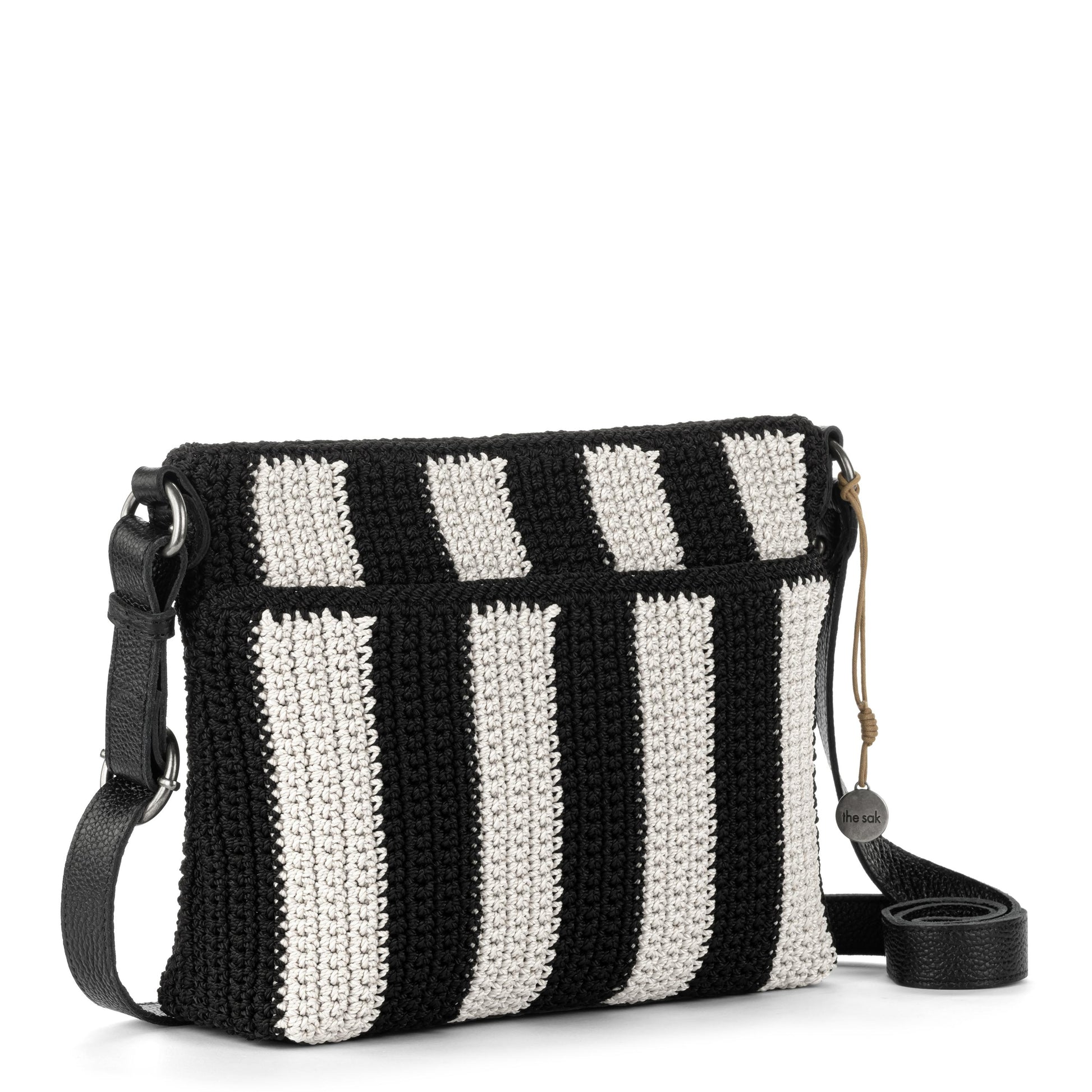 The Sak Melrose Crossbody Crochet - |Black Stripe|