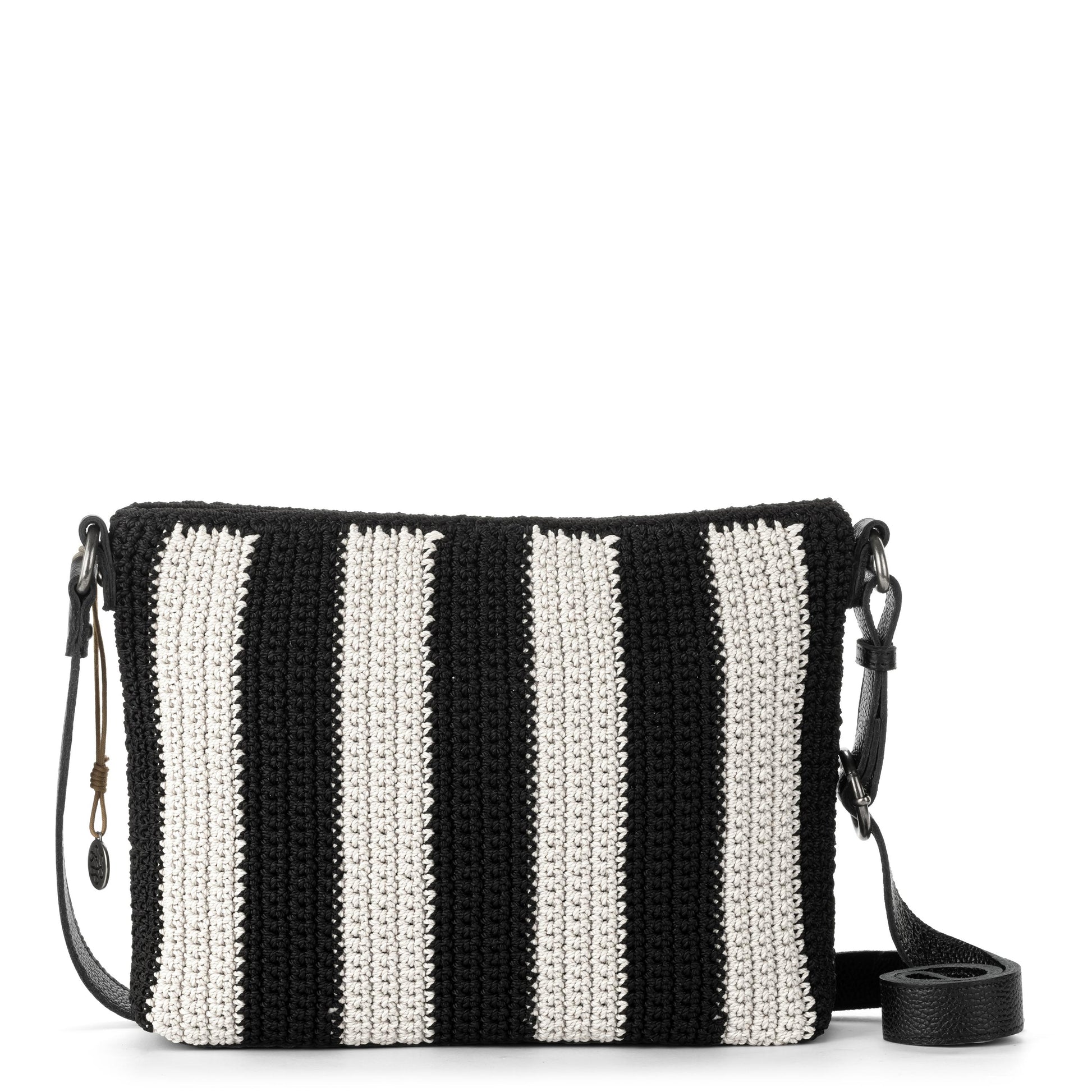 The Sak Melrose Crossbody Crochet - |Black Stripe|