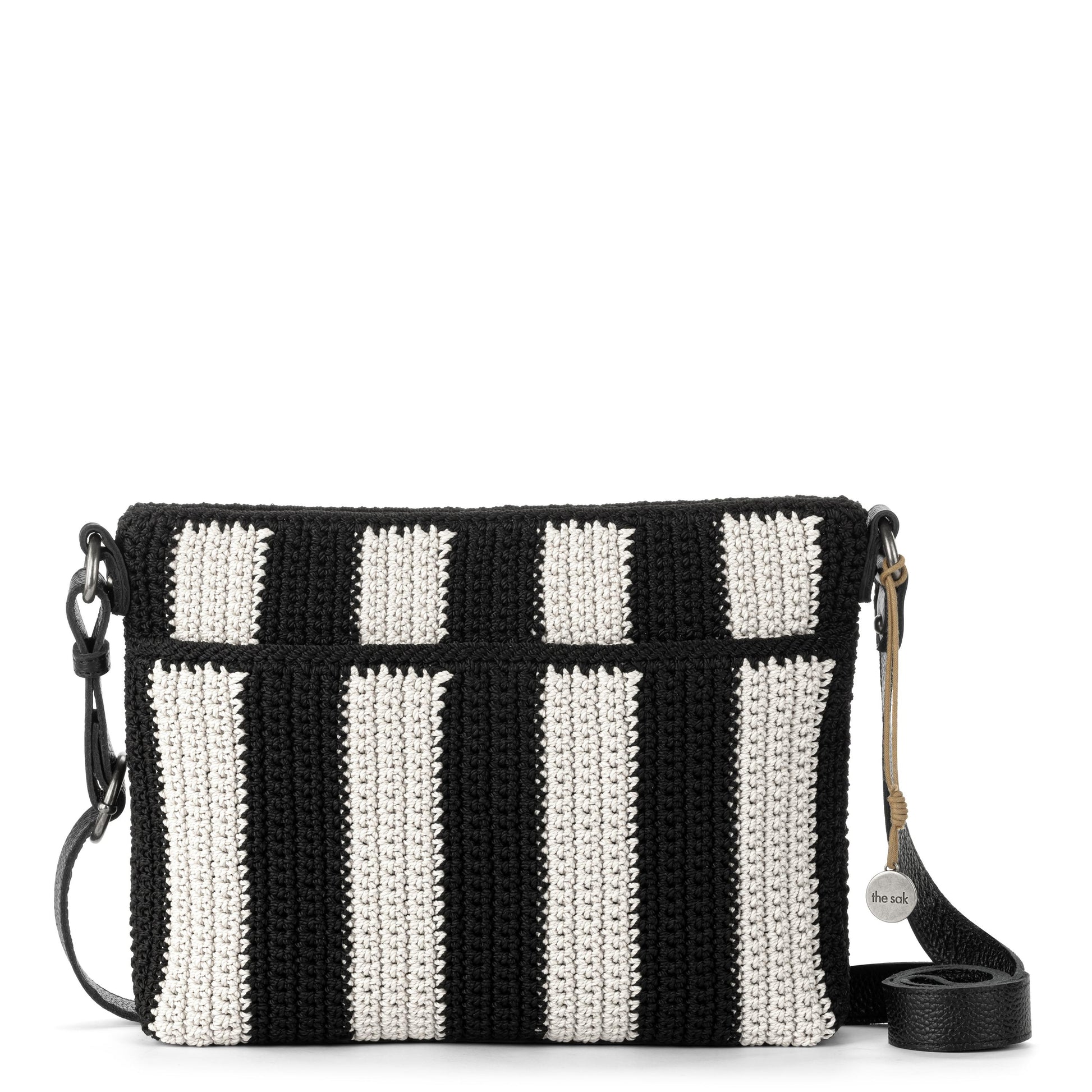 The Sak Melrose Crossbody Crochet - |Black Stripe|
