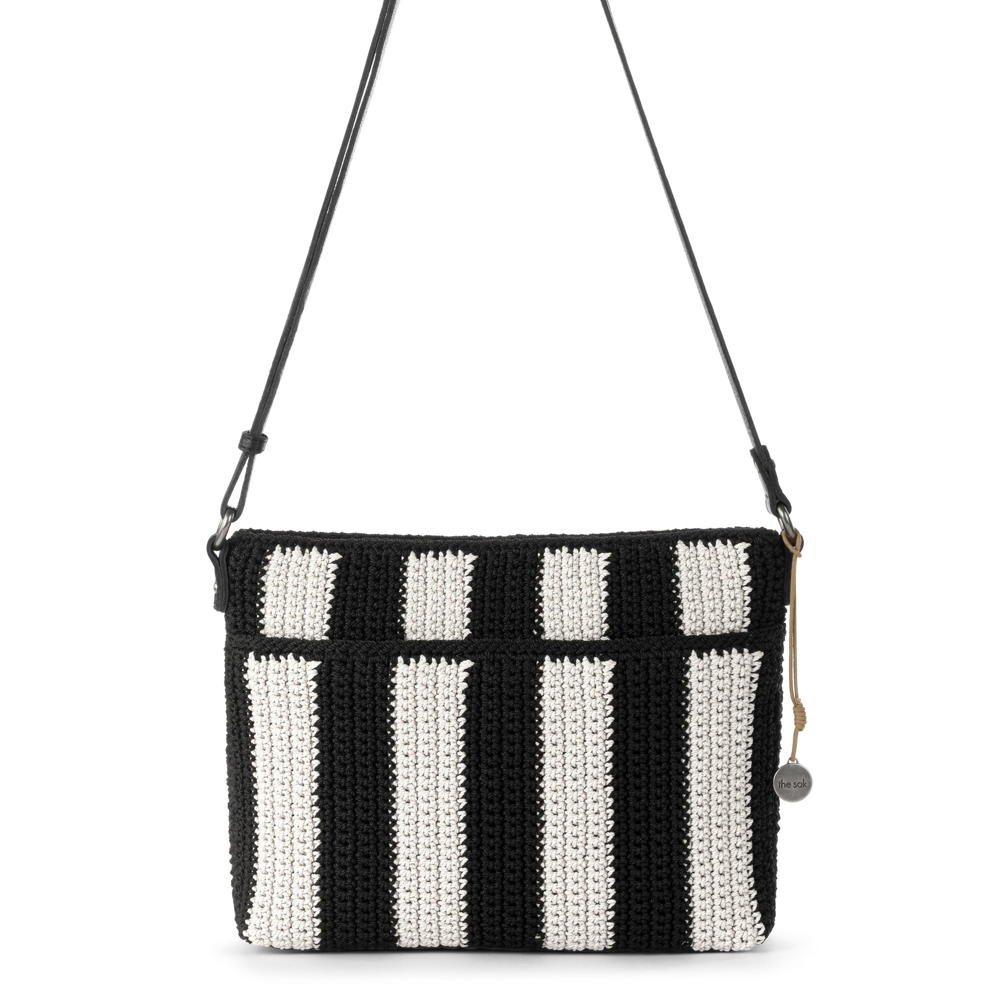 The Sak Melrose Crossbody Crochet - |Black Stripe|