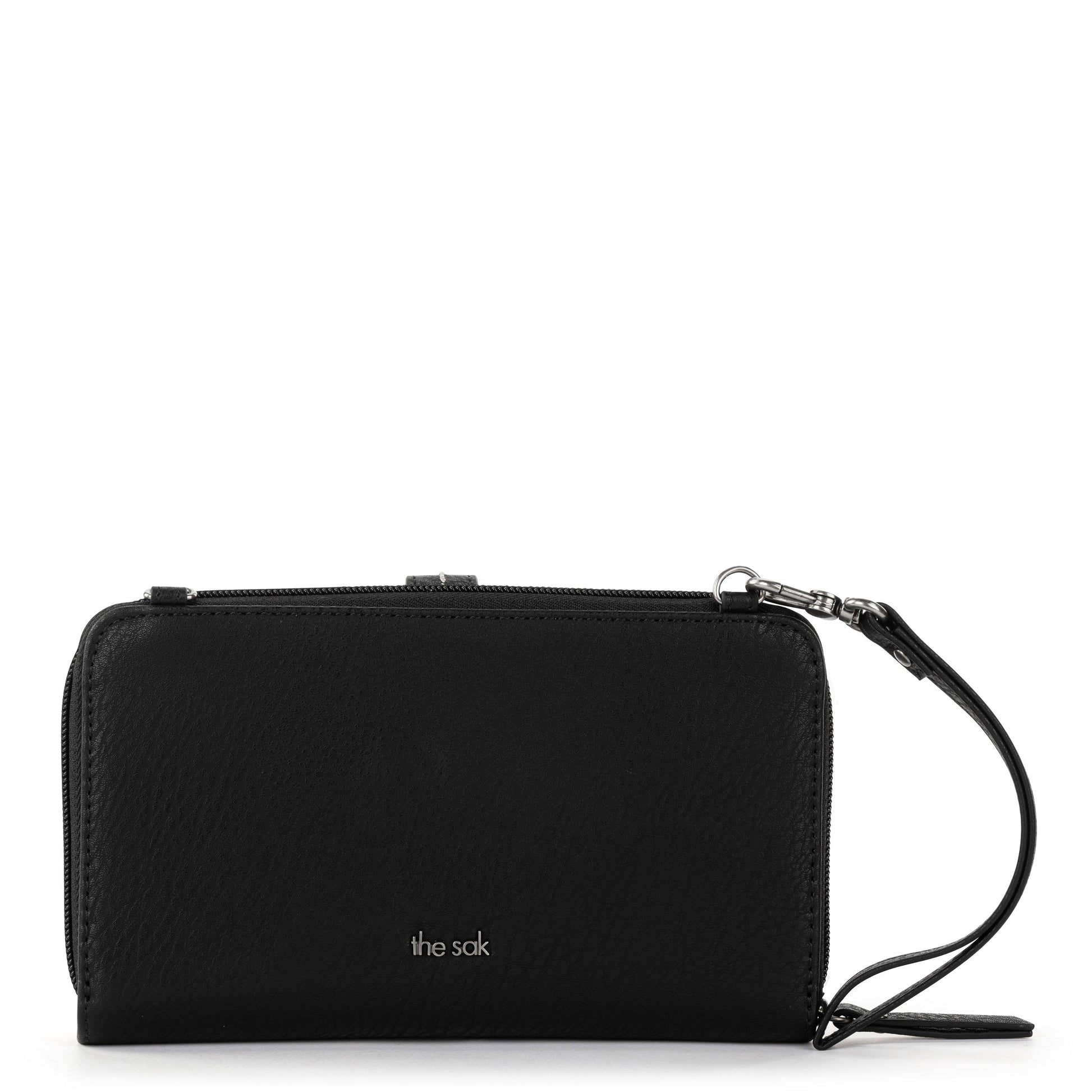 The Sak Iris Large Smartphone Crossbody Crochet - |Black Stripe|