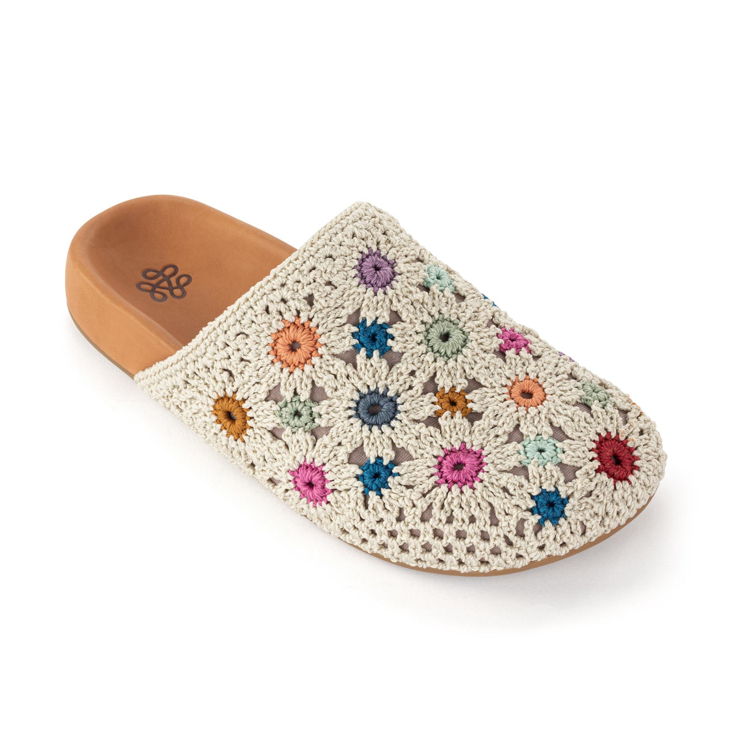 The Sak Bolinas Clog Crochet - |Natural Multi Flowers|