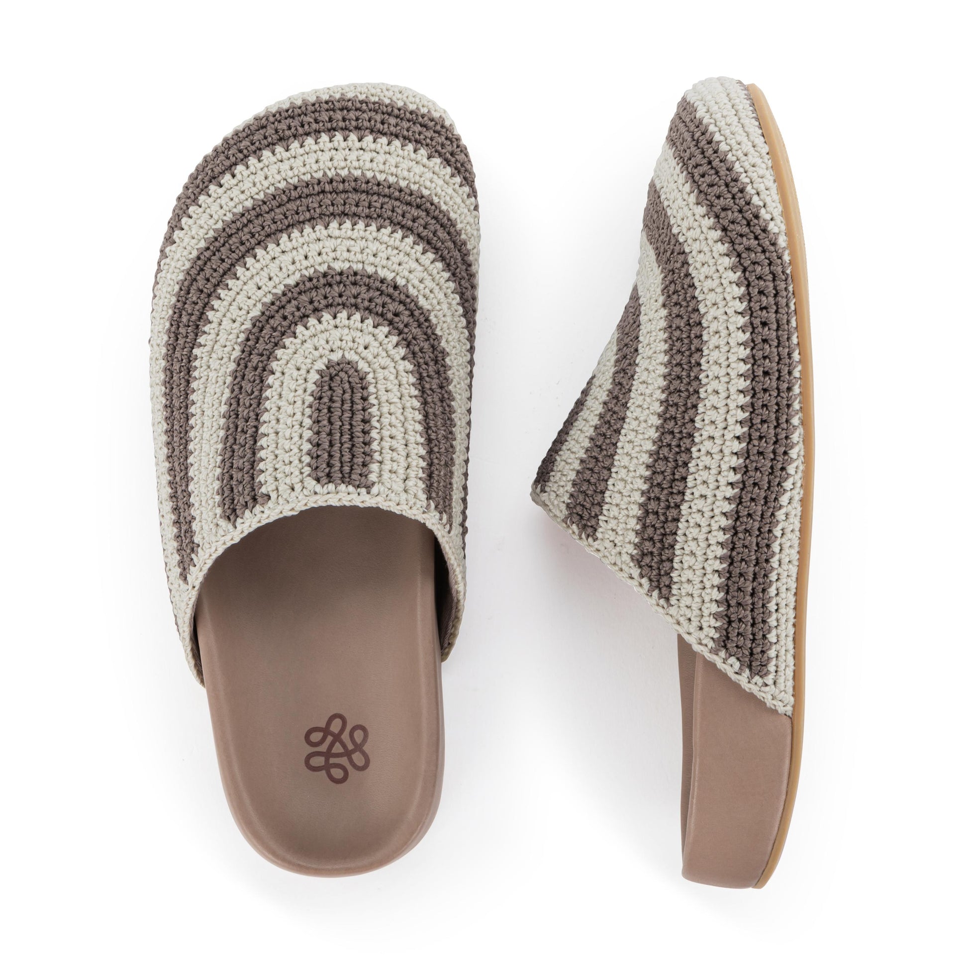 The Sak Bolinas Clog Crochet - |Mushroom Stripe|