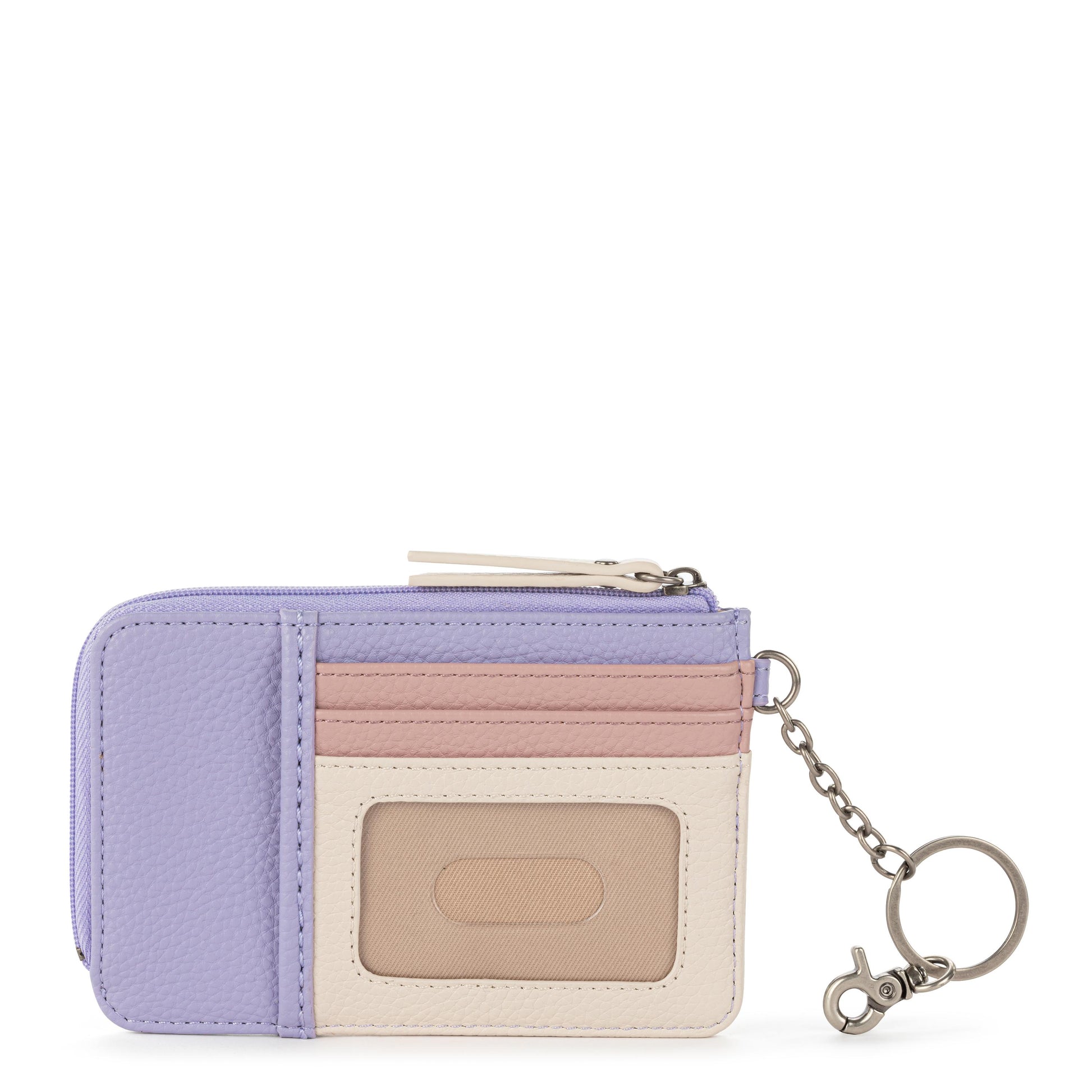 The Sak Iris Card Wallet Leather - |Orchid Block|