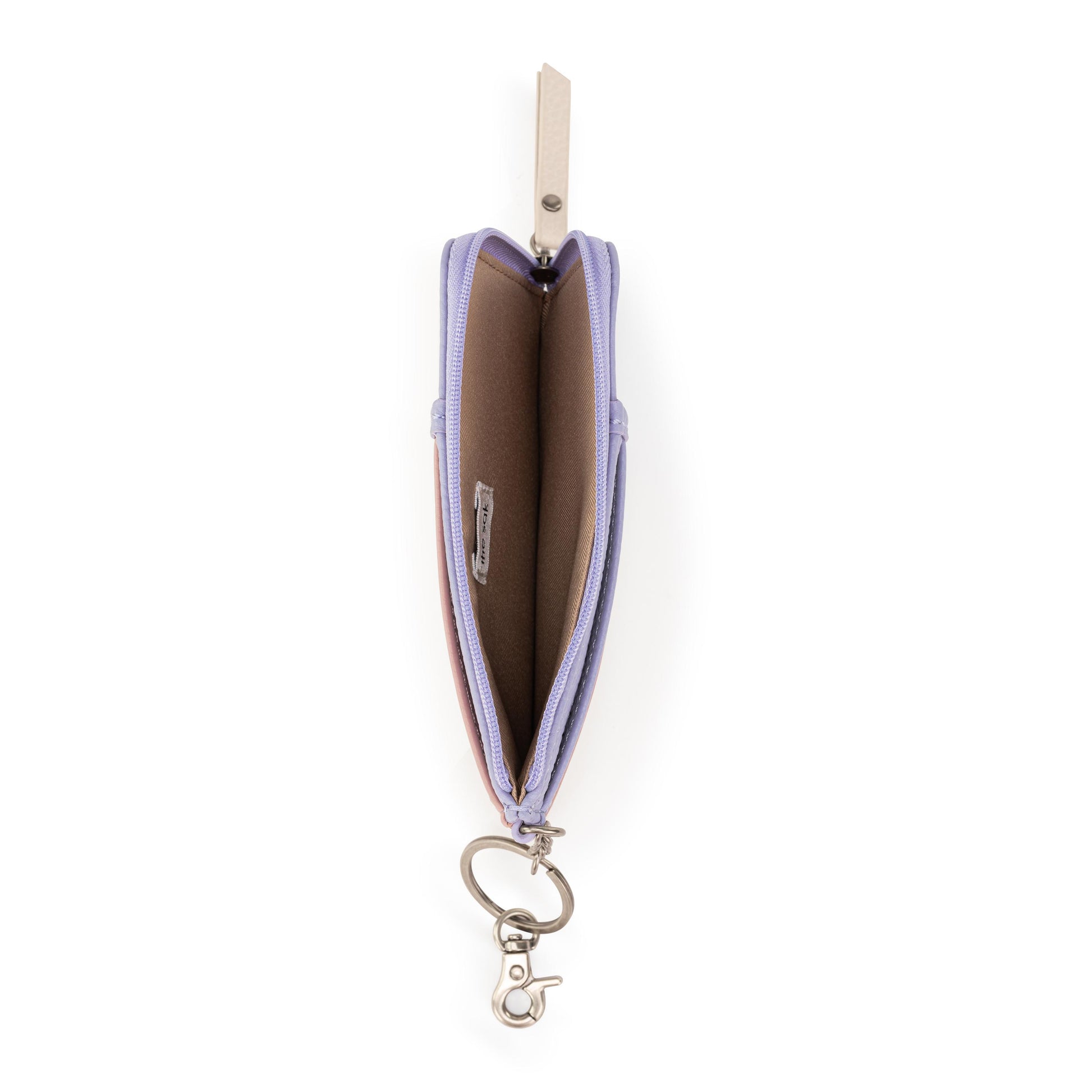 The Sak Iris Card Wallet Leather - |Orchid Block|