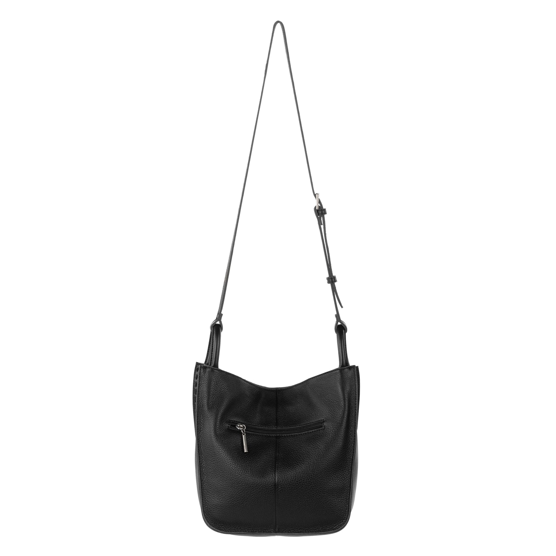 The Sak Los Feliz Slouchy Crossbody Leather - |Black Neutral Seminyak|