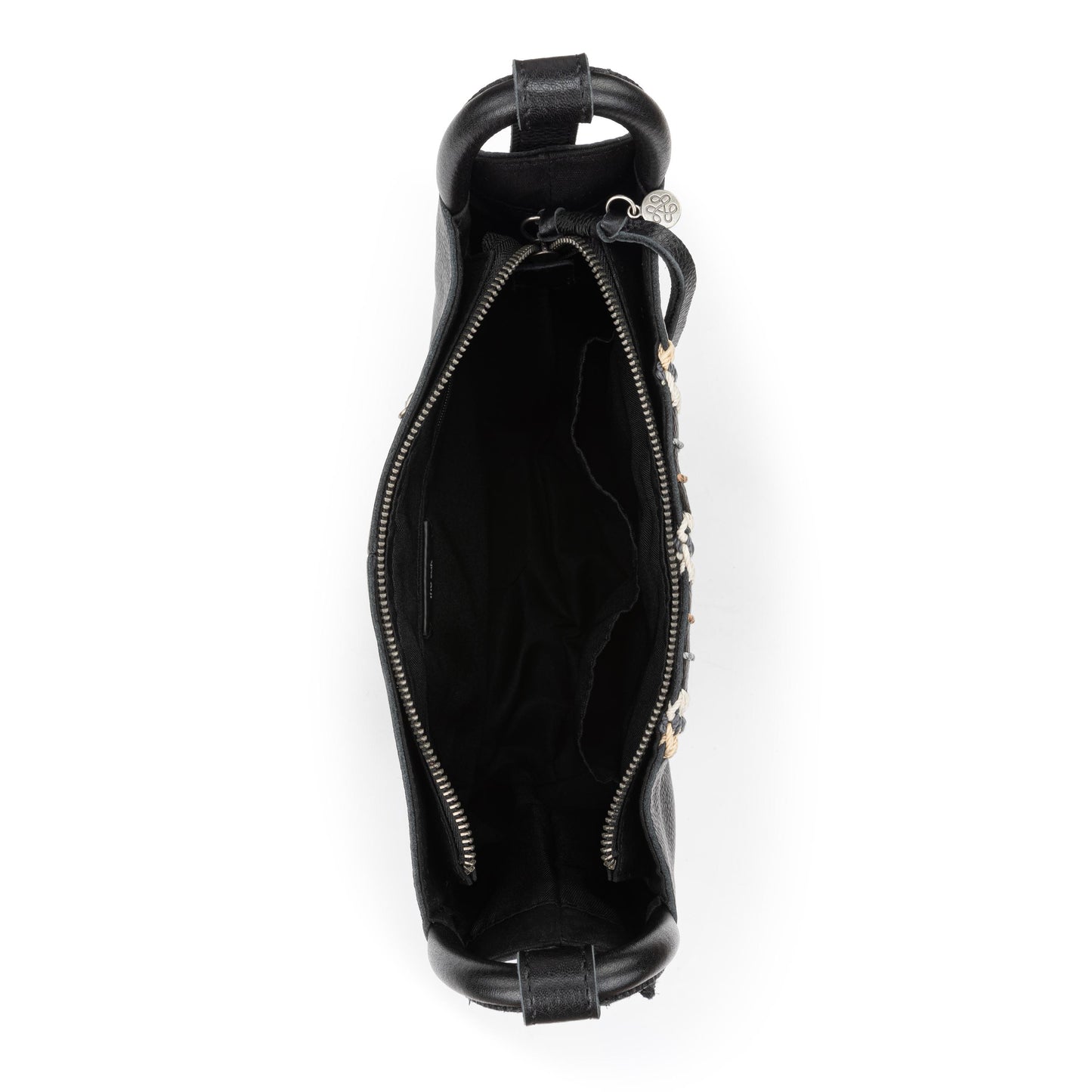The Sak Los Feliz Slouchy Crossbody Leather - |Black Neutral Seminyak|