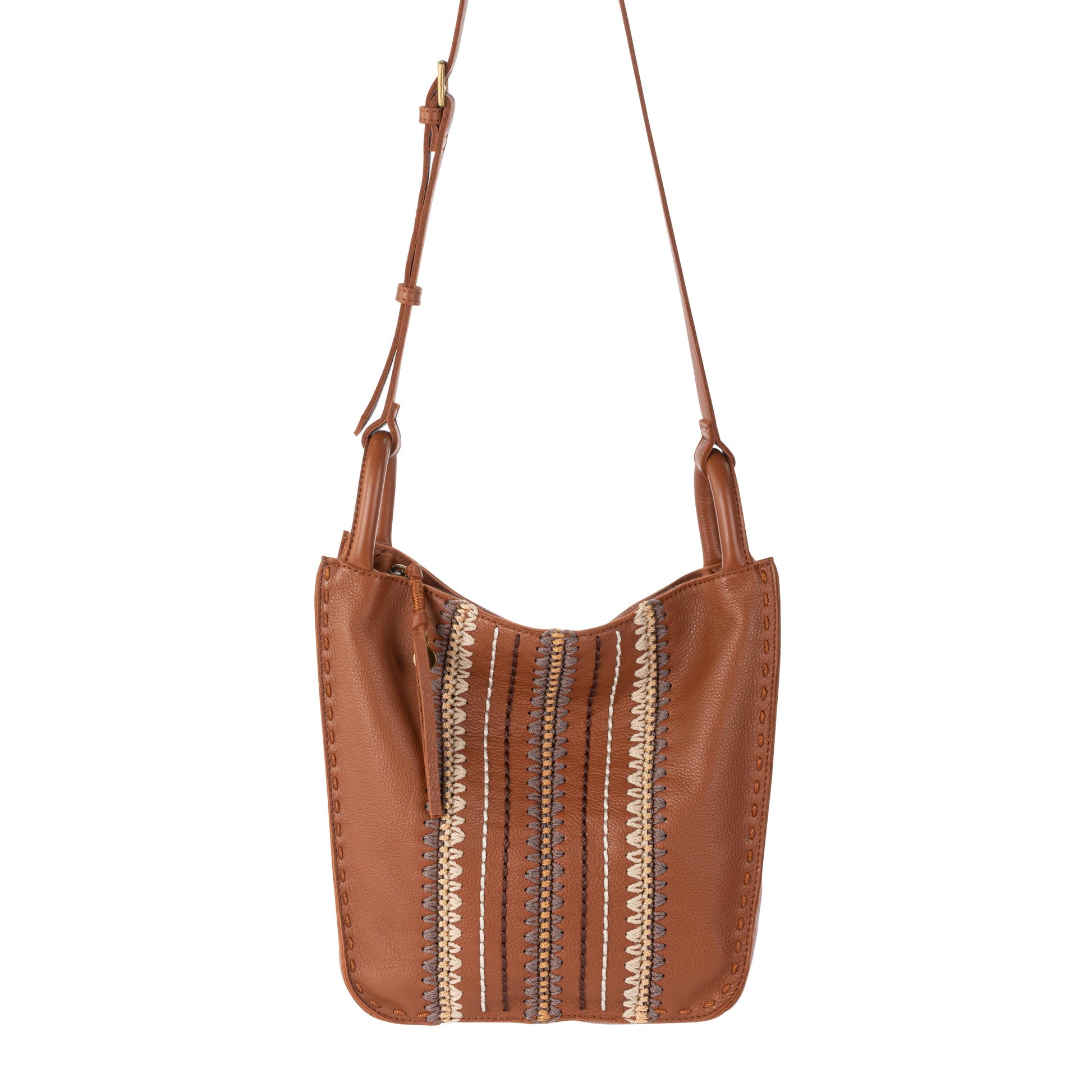 The Sak Los Feliz Slouchy Crossbody Leather - |Tobacco Neutral Seminyak|