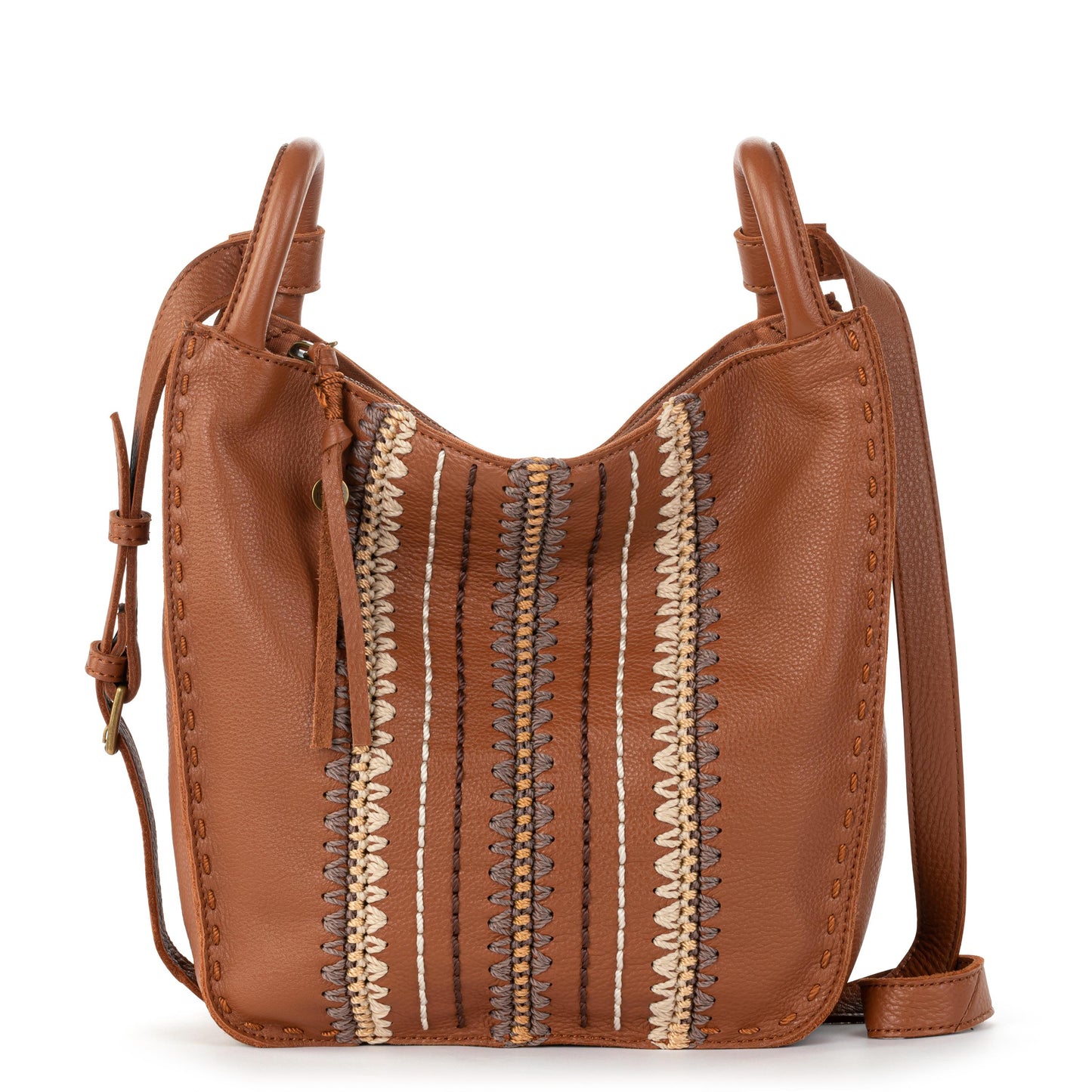 The Sak Los Feliz Slouchy Crossbody Leather - |Tobacco Neutral Seminyak|