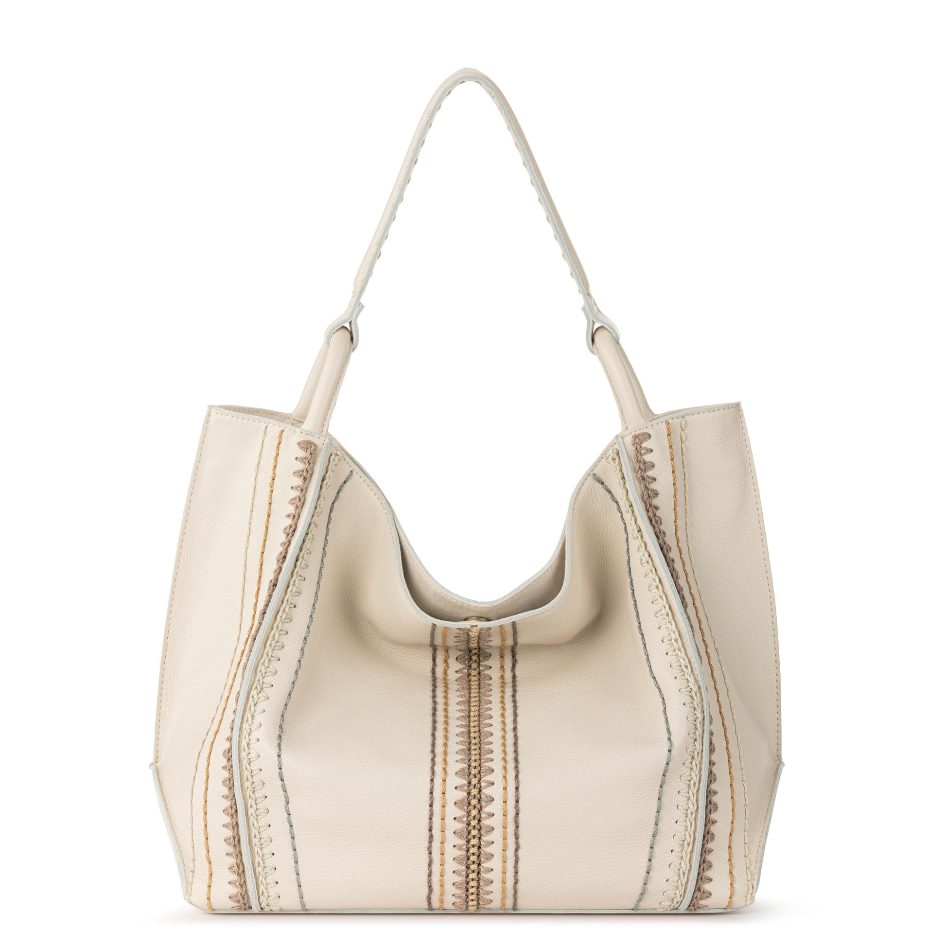 The Sak Los Feliz Slouchy Large Tote Leather - |Stone Neutral Seminyak|