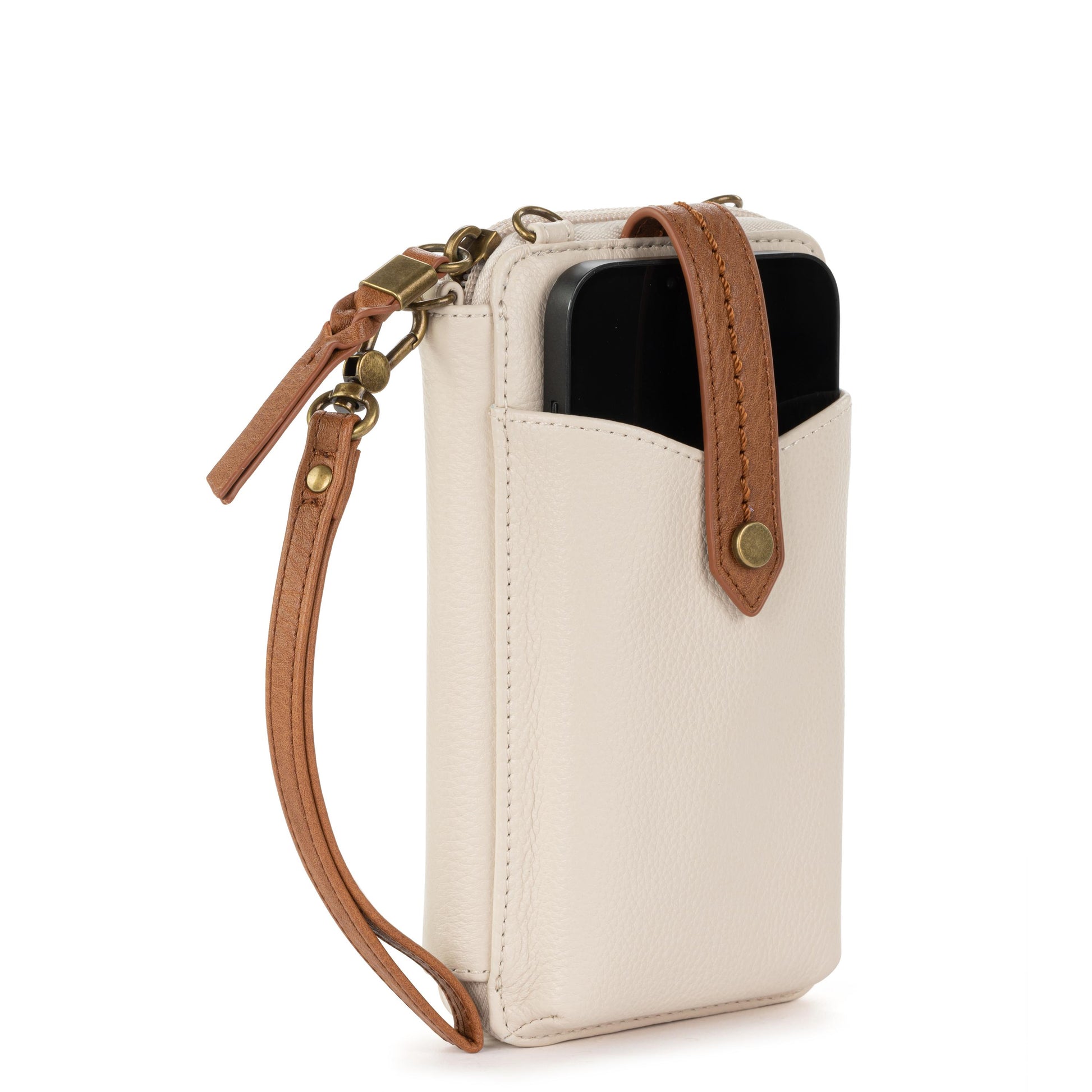 The Sak Silverlake Smartphone Crossbody Leather - |Stone Block|