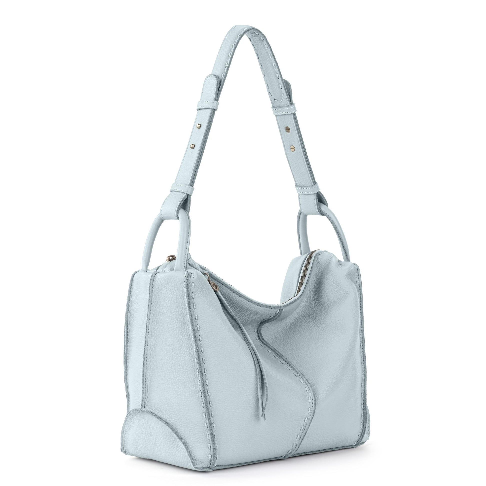 The Sak Los Feliz Slouchy Hobo Leather - |Ice Blue|