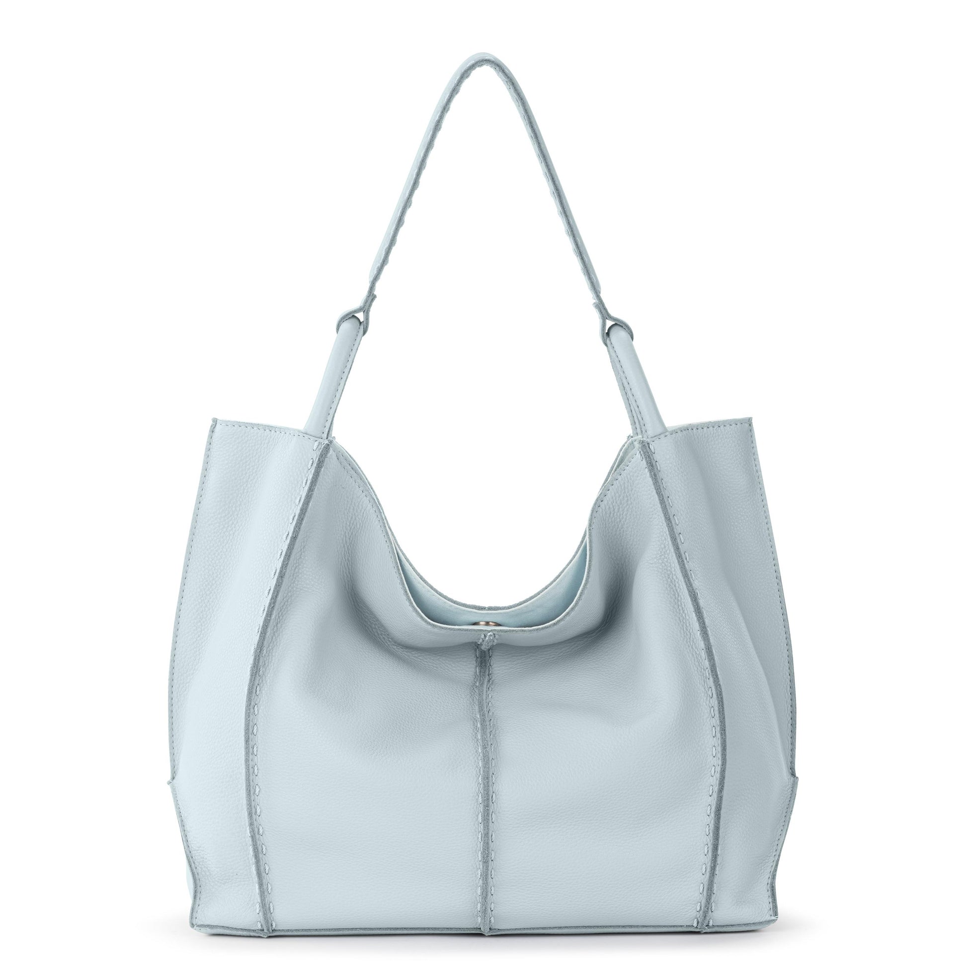 The Sak Los Feliz Slouchy Large Tote Leather - |Ice Blue|