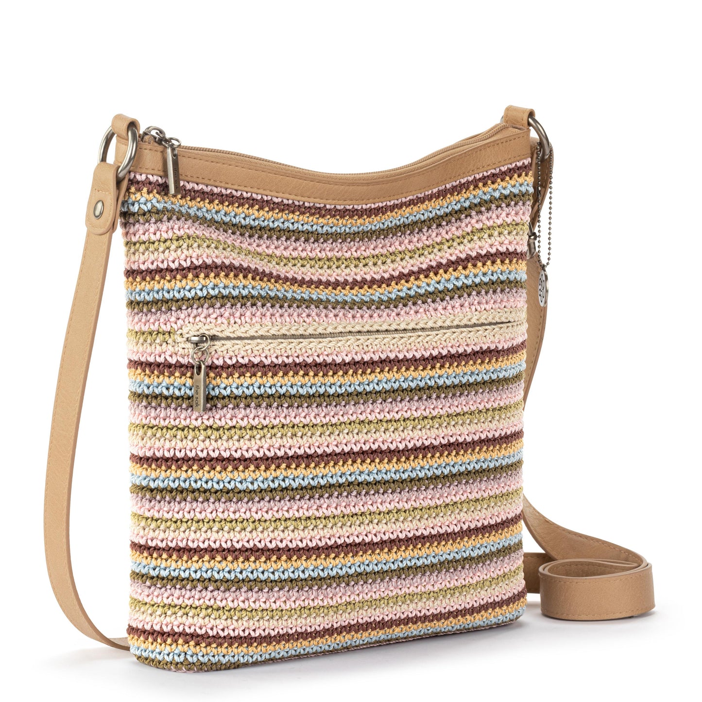 The Sak Lucia Crossbody Crochet - |Pink Multi Stripe|