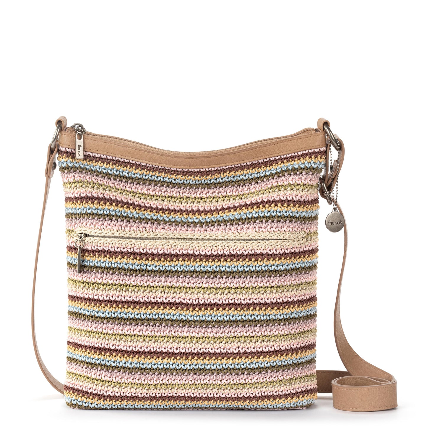 The Sak Lucia Crossbody Crochet - |Pink Multi Stripe|