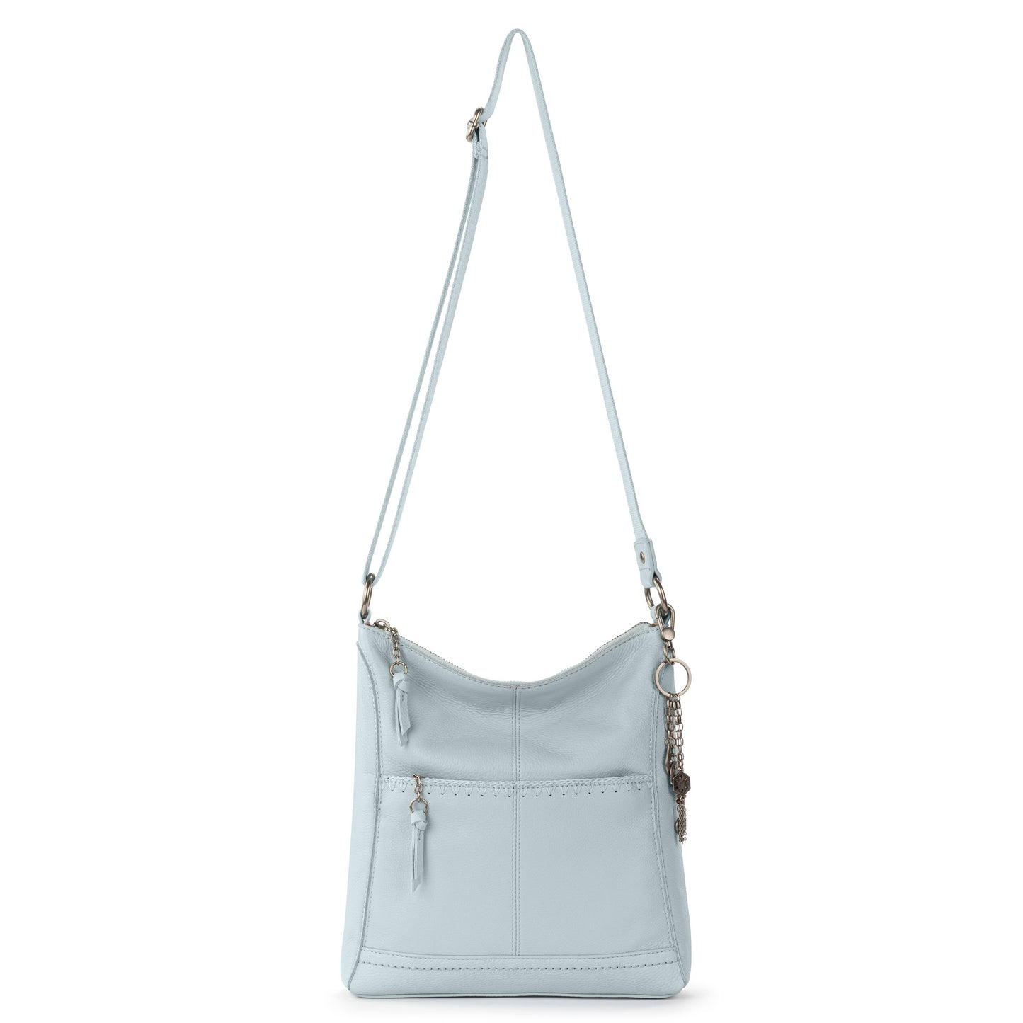 The Sak Lucia Crossbody Leather - |Ice Blue Stitch|