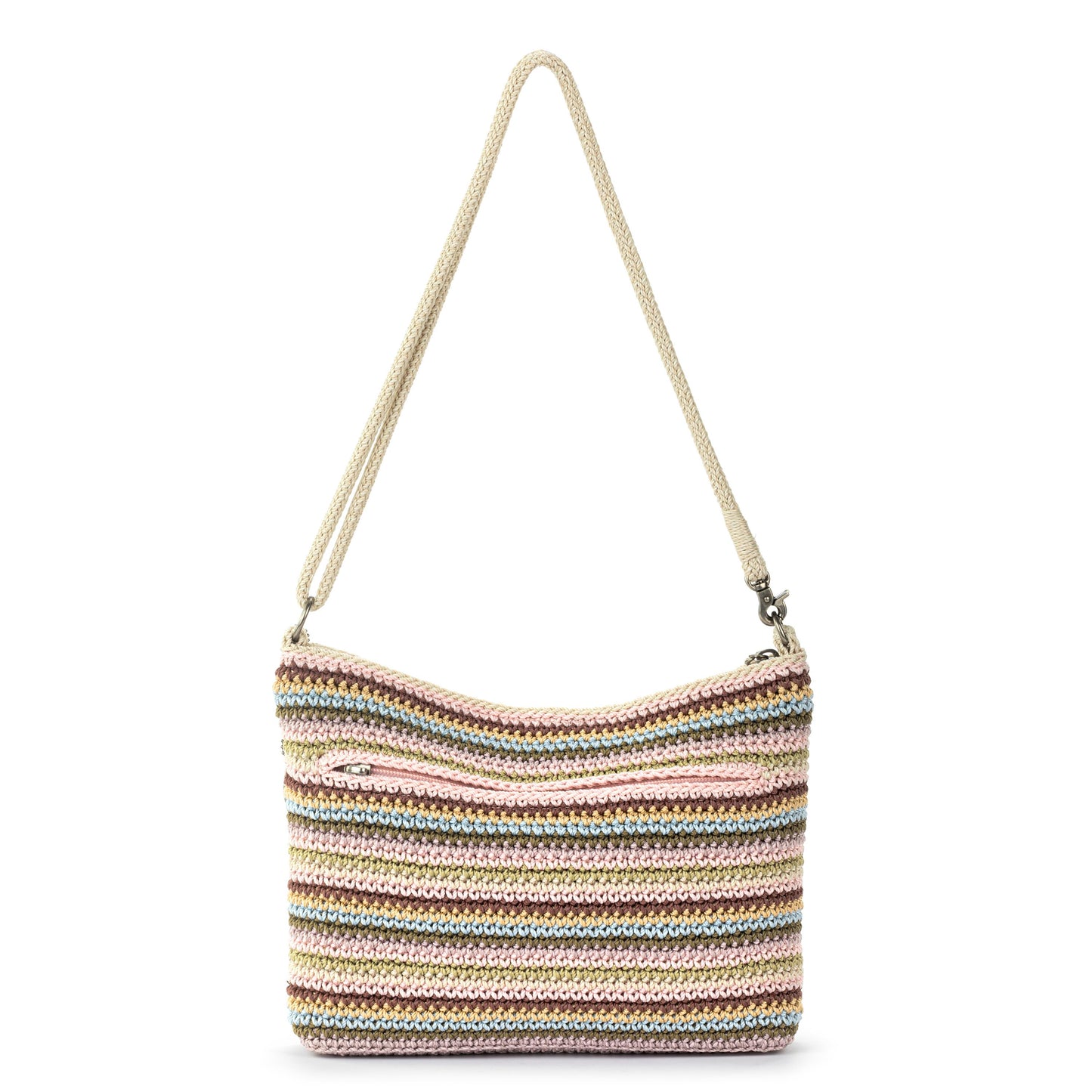 The Sak Lumi Crossbody Crochet - |Pink Multi Stripe|