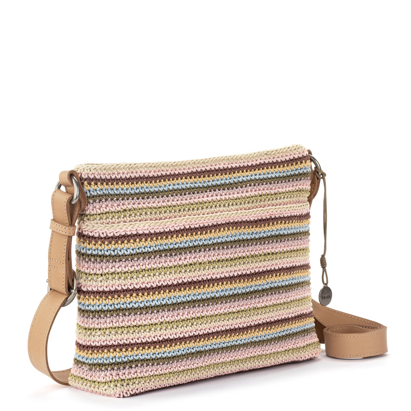 The Sak Melrose Crossbody Crochet - |Pink Multi Stripe|