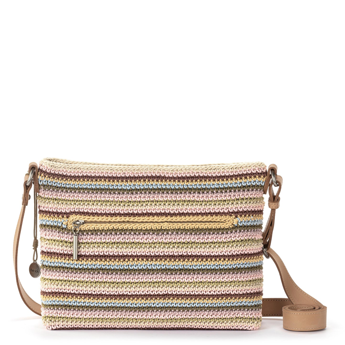 The Sak Melrose Crossbody Crochet - |Pink Multi Stripe|