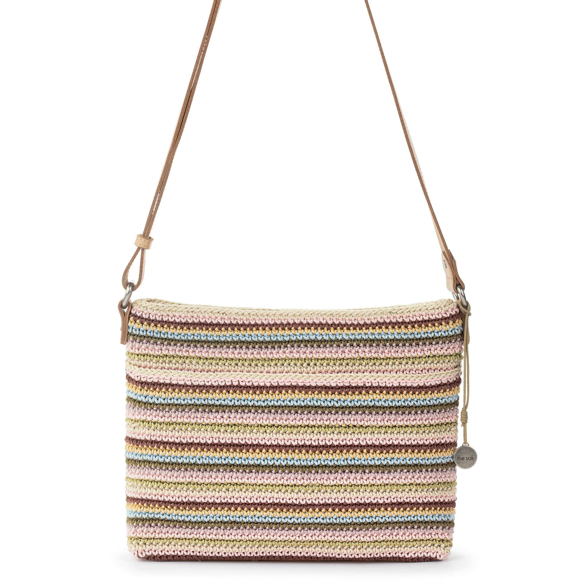 The Sak Melrose Crossbody Crochet - |Pink Multi Stripe|